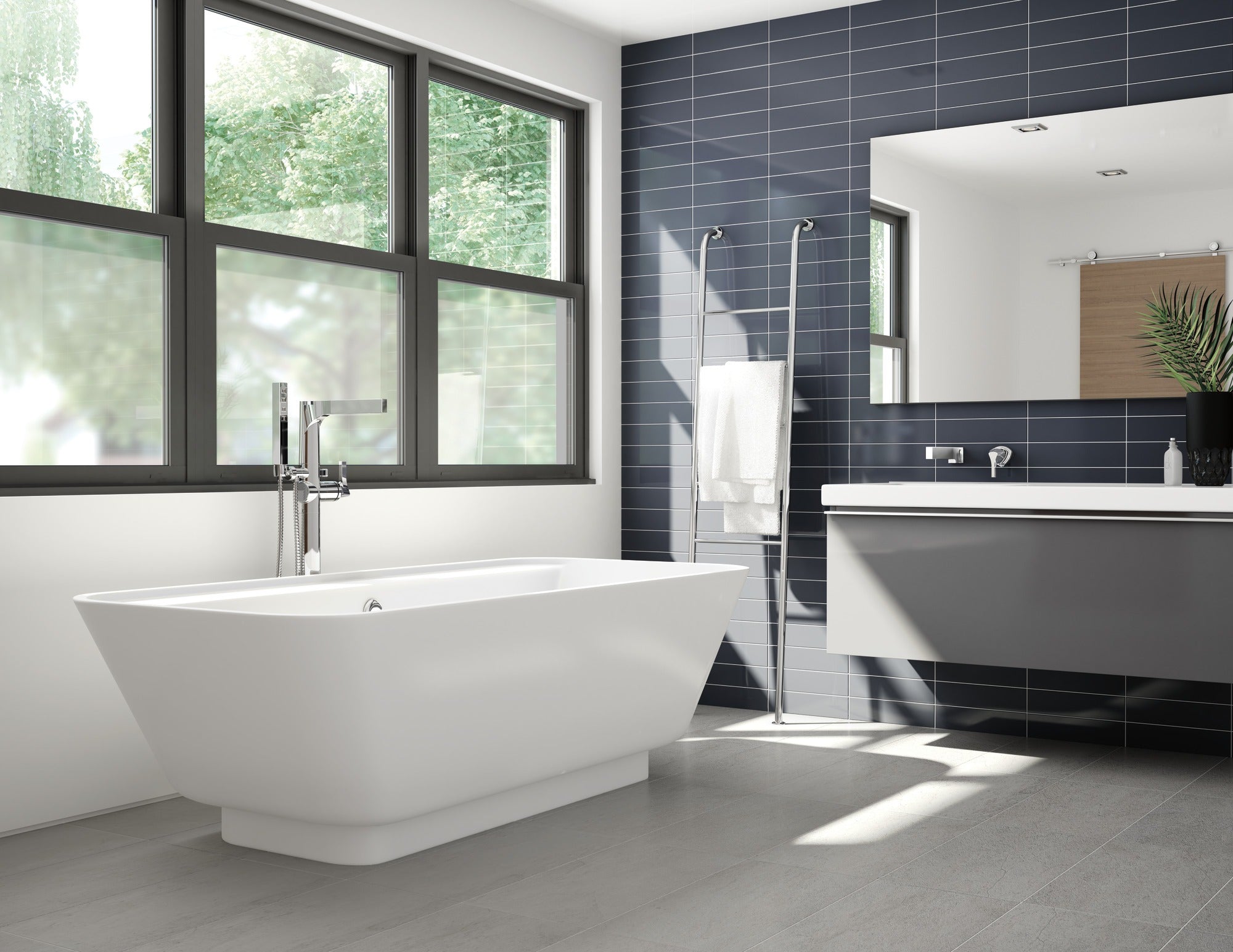 Delta Zura® Single Handle Wall Mount Bathroom Faucet Trim