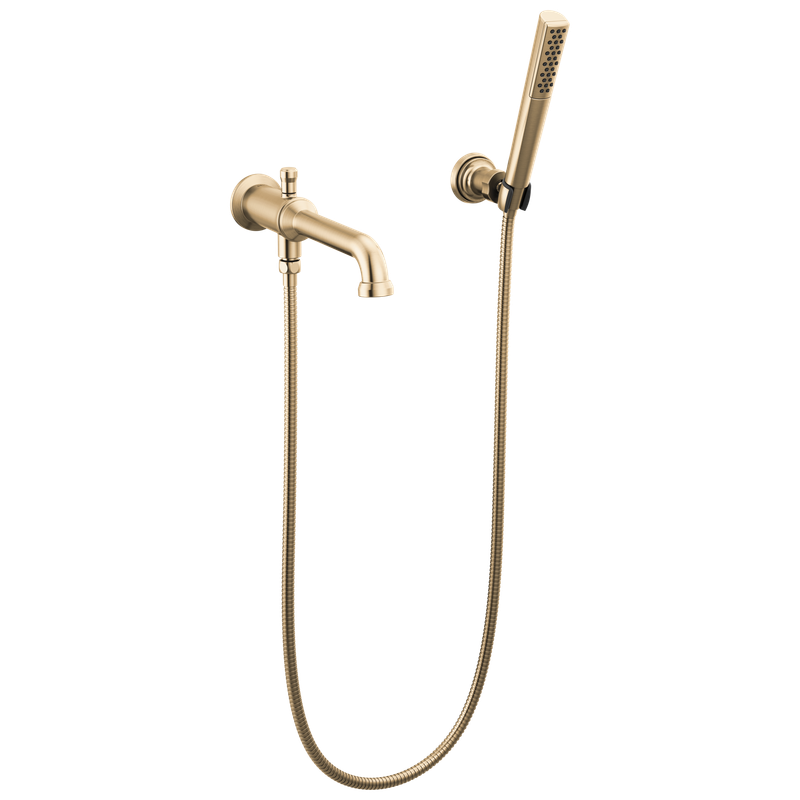 Delta Broderick® Wall Mount Tub Filler Trim with Hand Shower - Less Handles