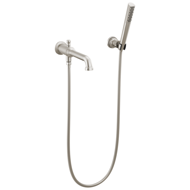 Delta Broderick® Wall Mount Tub Filler Trim with Hand Shower - Less Handles