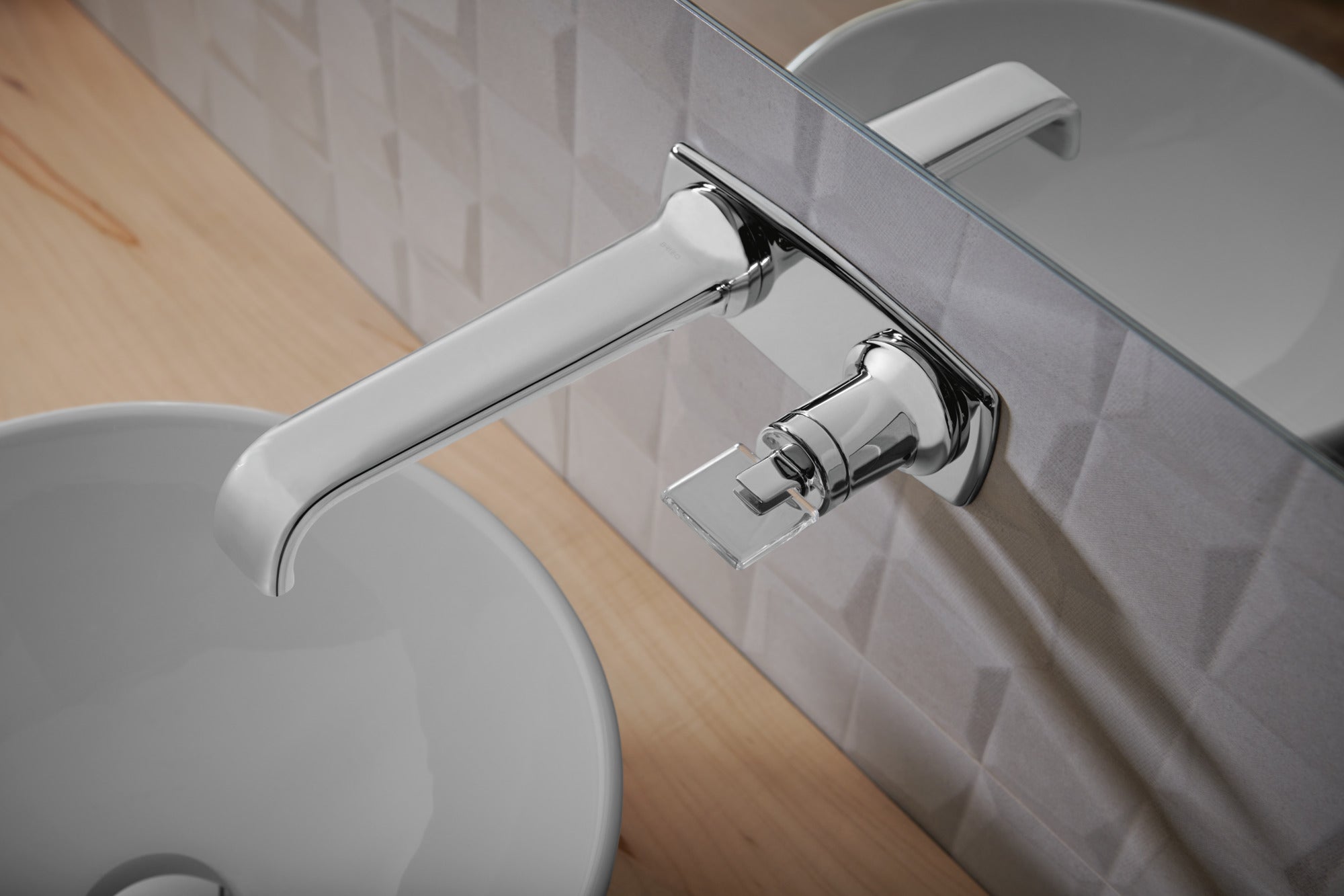 Brizo Allaria® Two-Hole, Single-Handle Wall Mount Lavatory Faucet - Less Handle 1.2 GPM