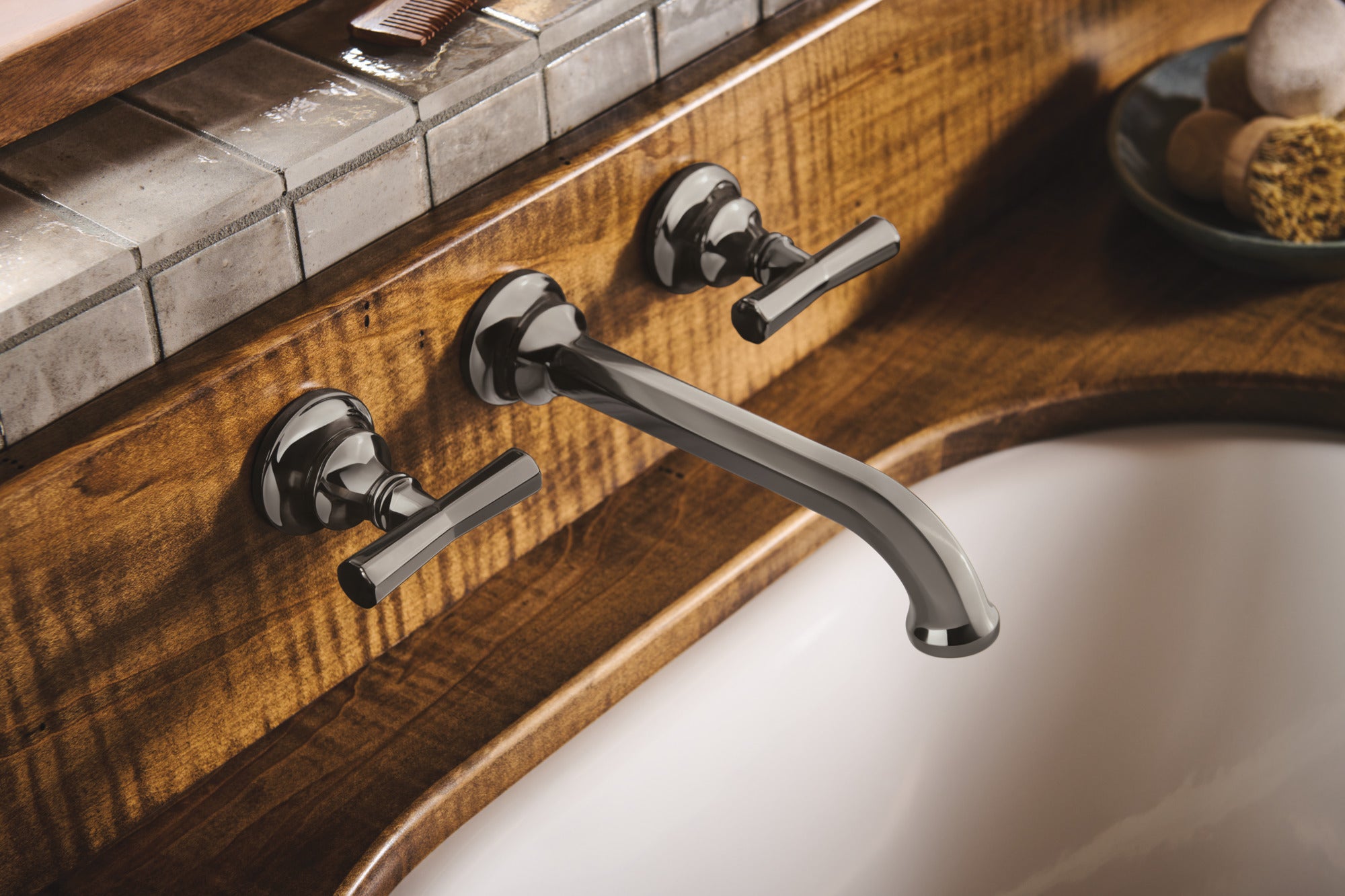 Brizo Beauclere™ Wall Mount Lavatory Cross Handle Kit