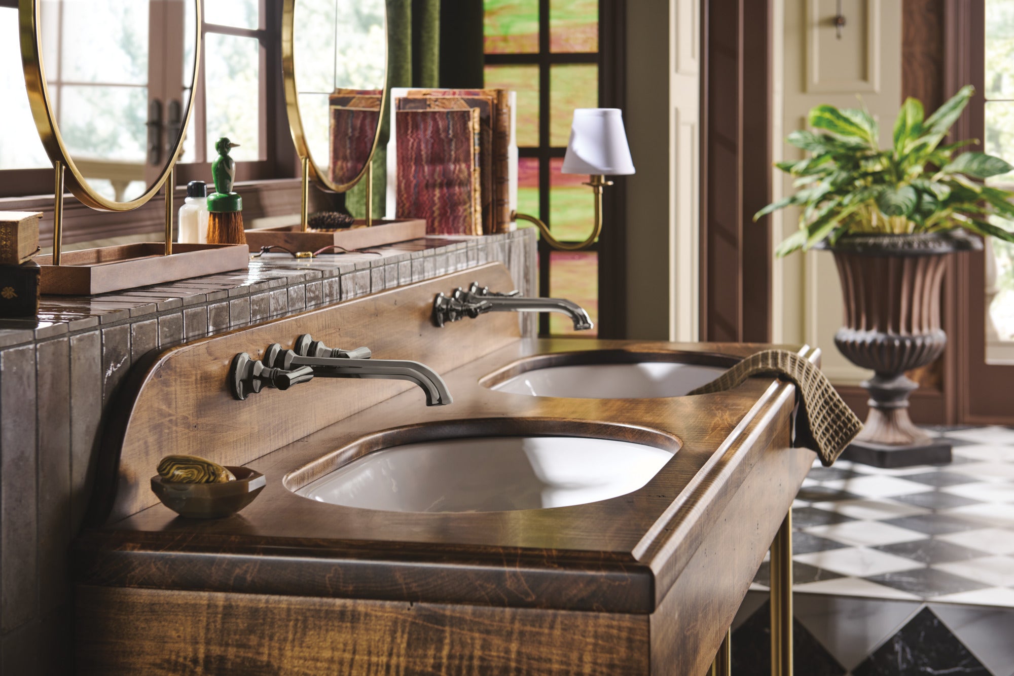 Brizo Beauclere™ Two-Handle Wall Mount Lavatory Faucet - Less Handles 1.2 GPM