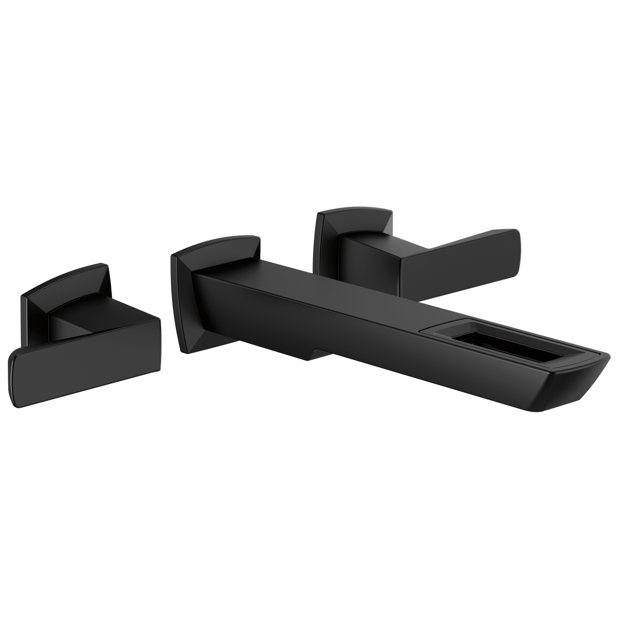 Brizo Vettis® Two-Handle Wall Mount Lavatory Faucet With Open-Flow Spout 1.2 GPM