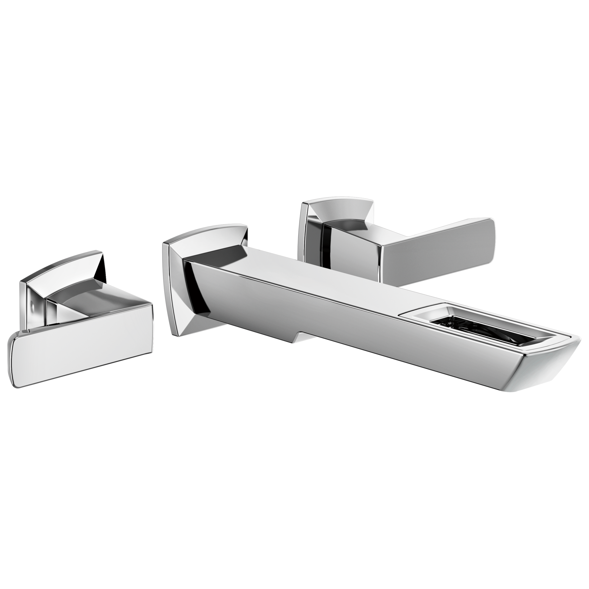Brizo Vettis® Two-Handle Wall Mount Lavatory Faucet With Open-Flow Spout 1.2 GPM