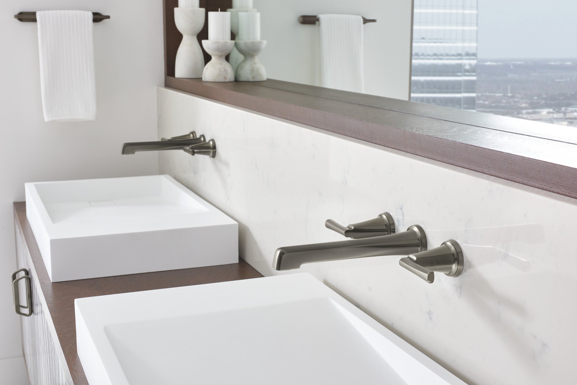 Brizo Levoir™ Two-Handle Wall Mount Lavatory Faucet - Less Handles 1.5 GPM