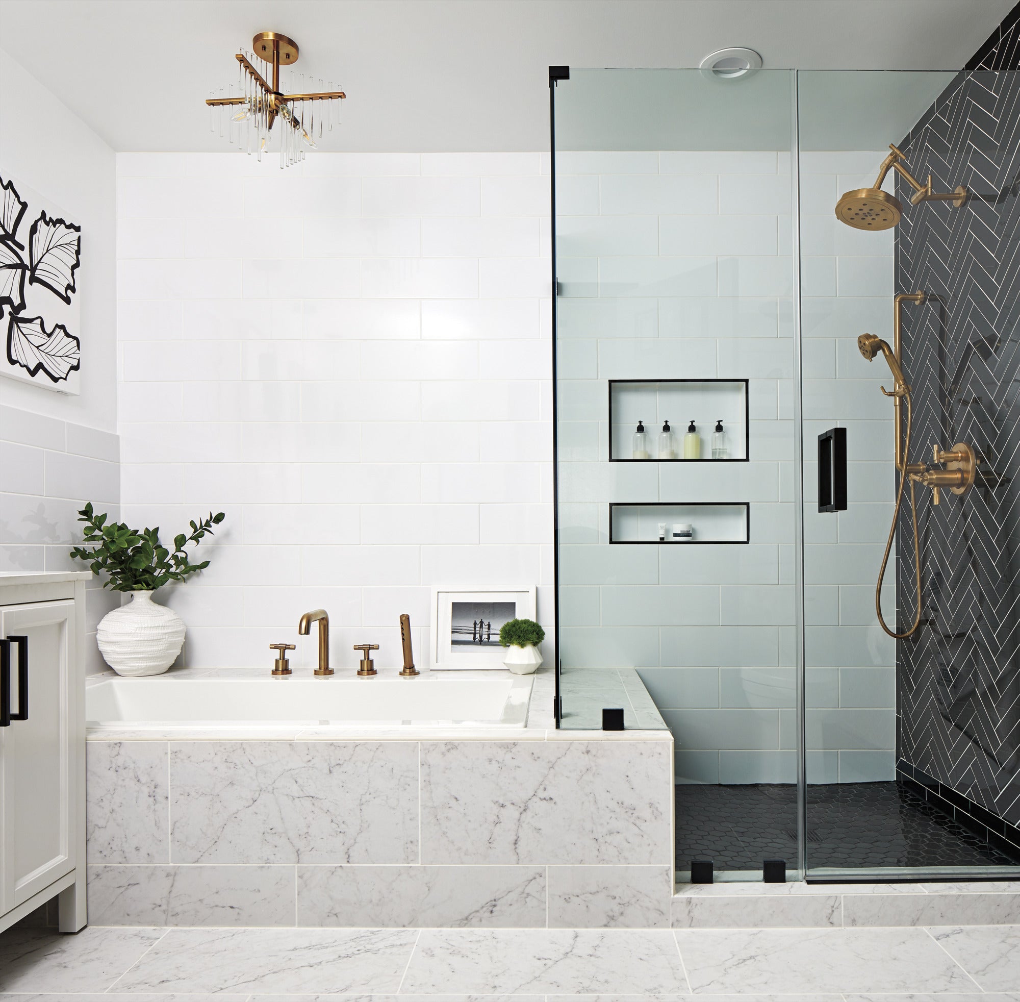 Brizo Litze® Roman Tub with Handshower - Less Handles