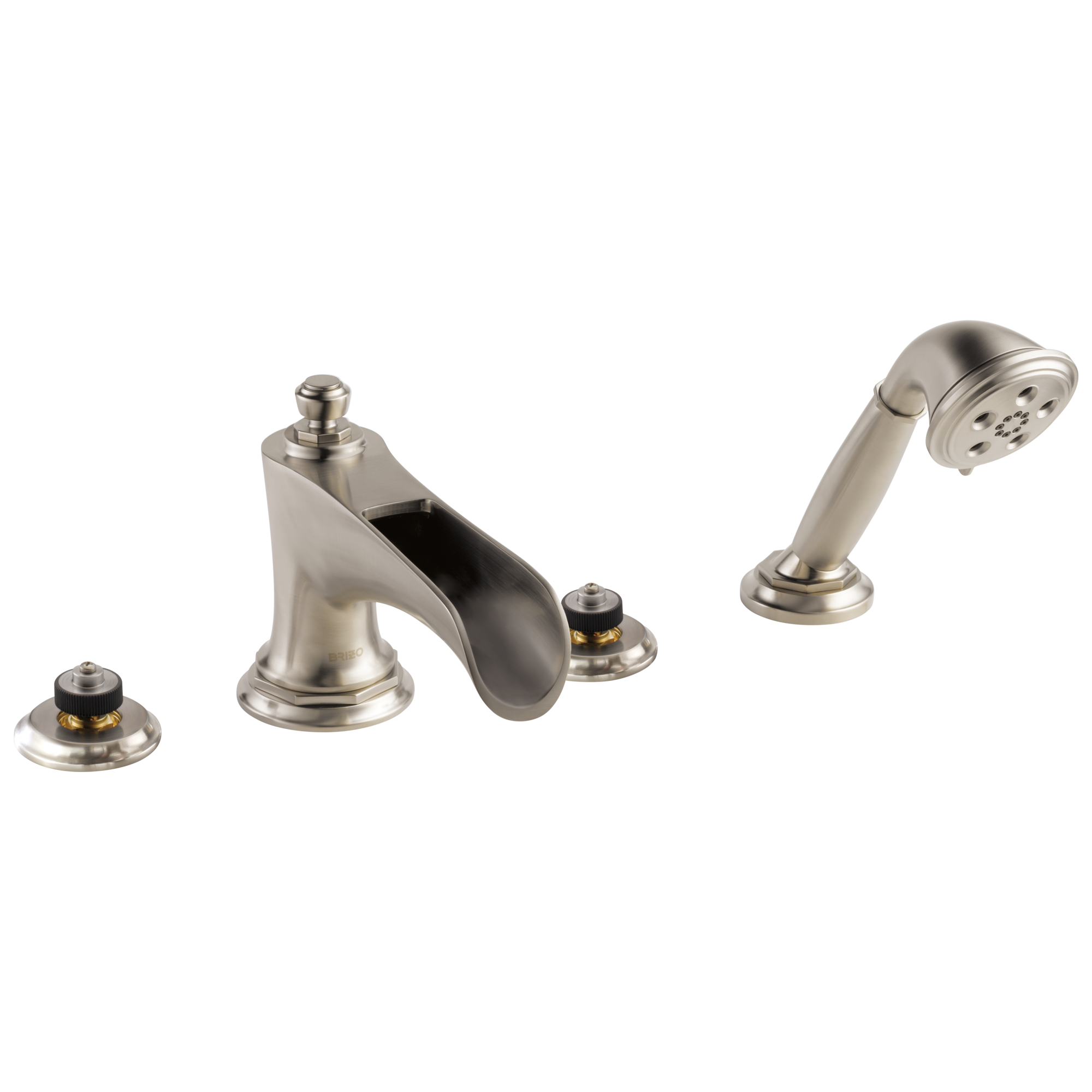 Brizo Rook® Roman Tub Trim with Hand Shower - Less Handles