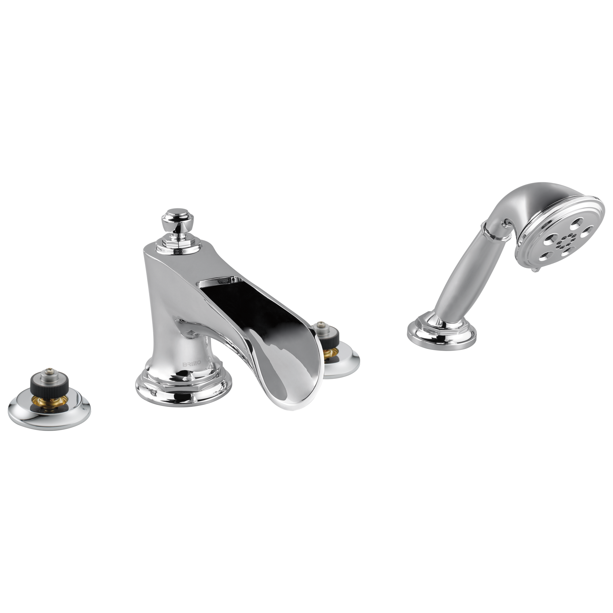 Brizo Rook® Roman Tub Trim with Hand Shower - Less Handles