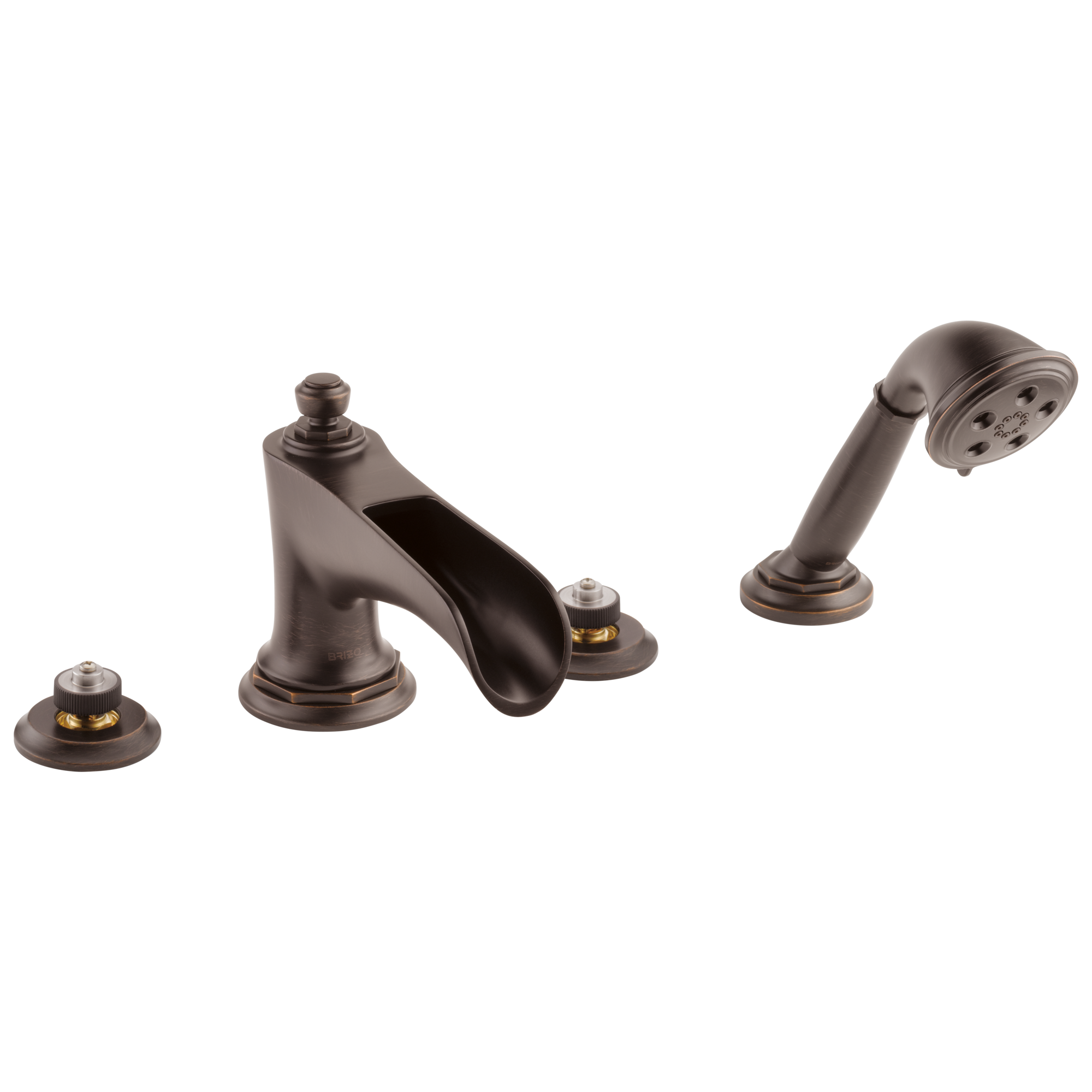 Brizo Rook® Roman Tub Trim with Hand Shower - Less Handles