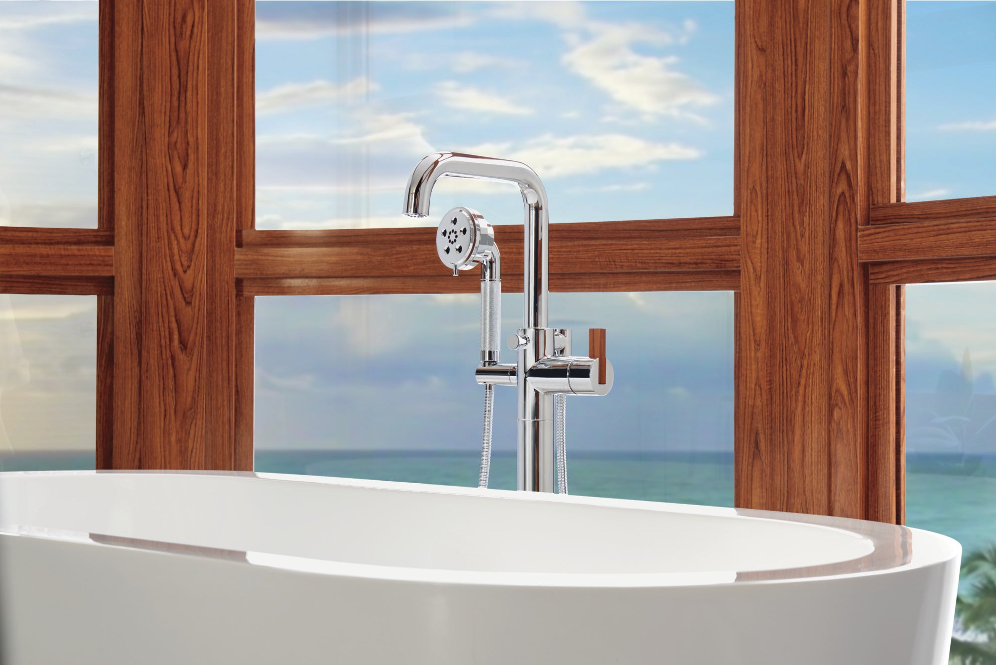 Brizo Litze® Single-Handle Freestanding Tub Filler - Less Handle