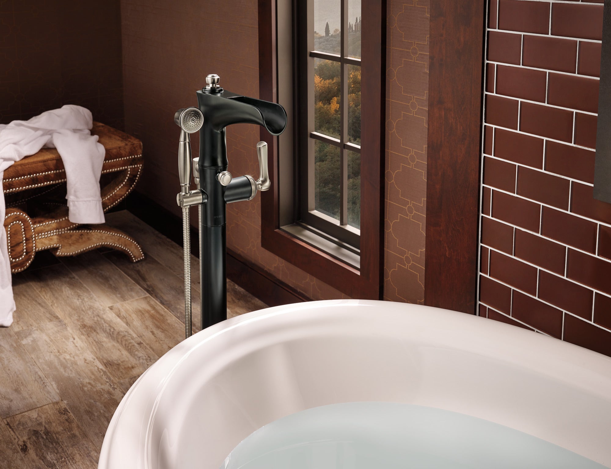 Brizo Rook® Freestanding Floor Mount Tub Filler