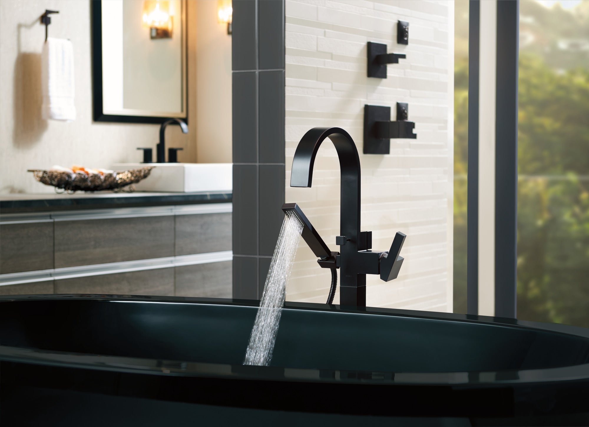 Brizo Siderna® Single-Handle Freestanding Tub Filler