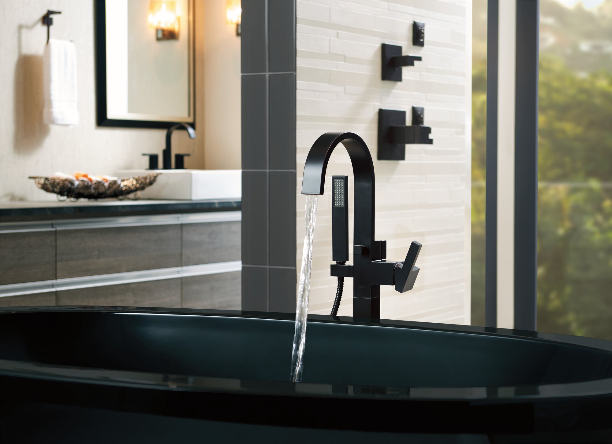 Brizo Siderna® Single-Handle Freestanding Tub Filler