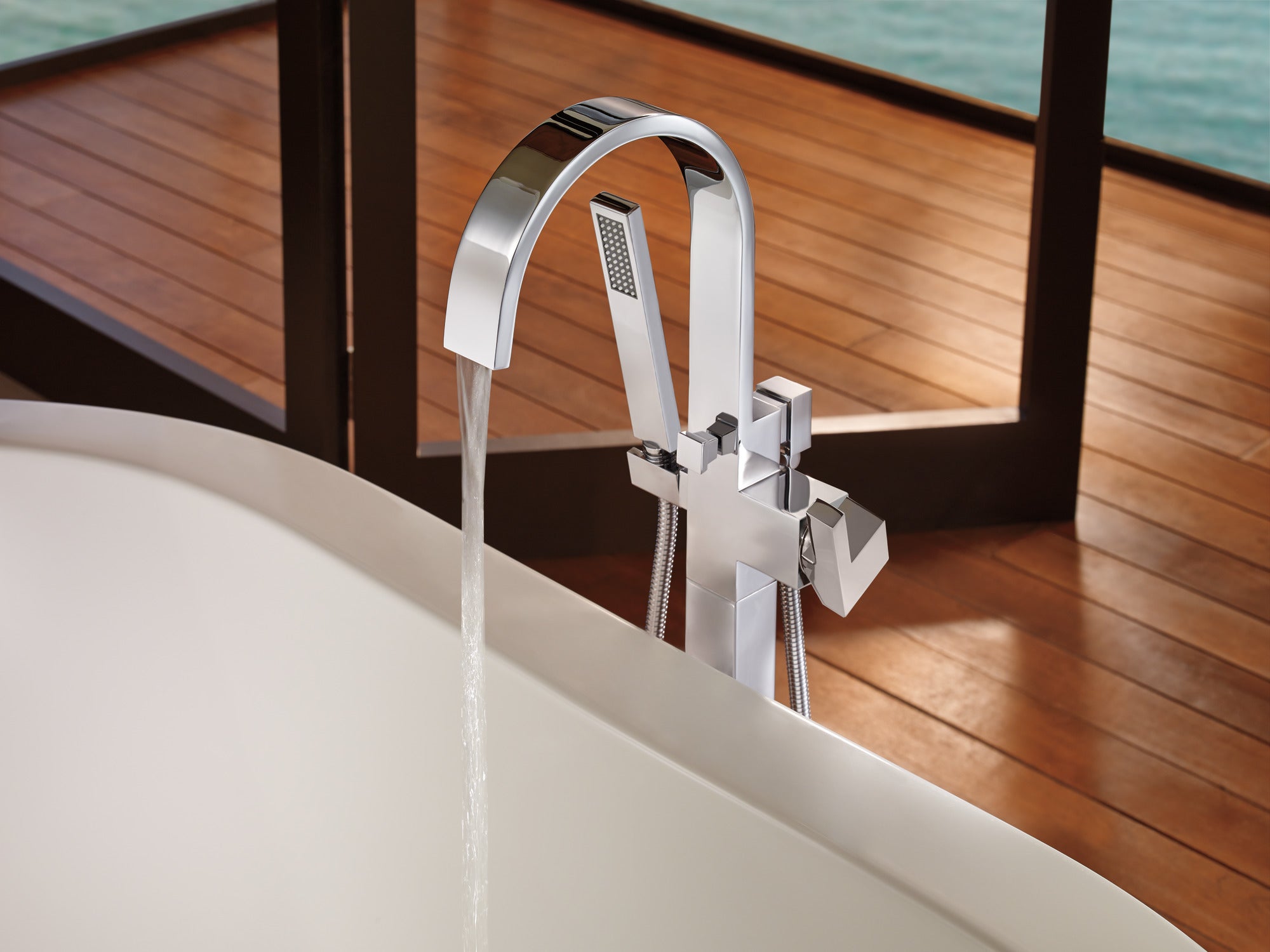 Brizo Siderna® Single-Handle Freestanding Tub Filler