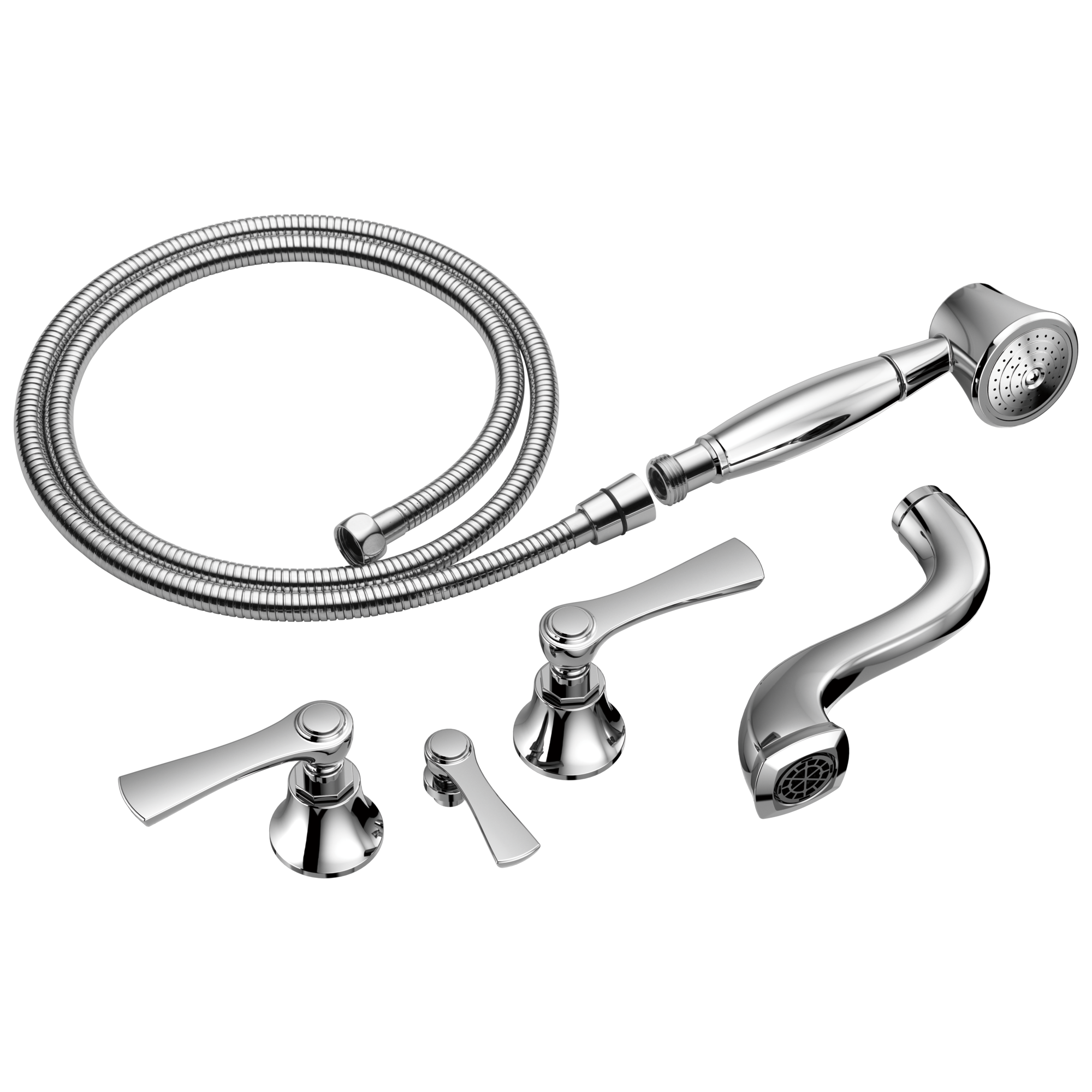 Brizo Rook® Two-Handle Tub Filler Trim Kit with Lever Handles
