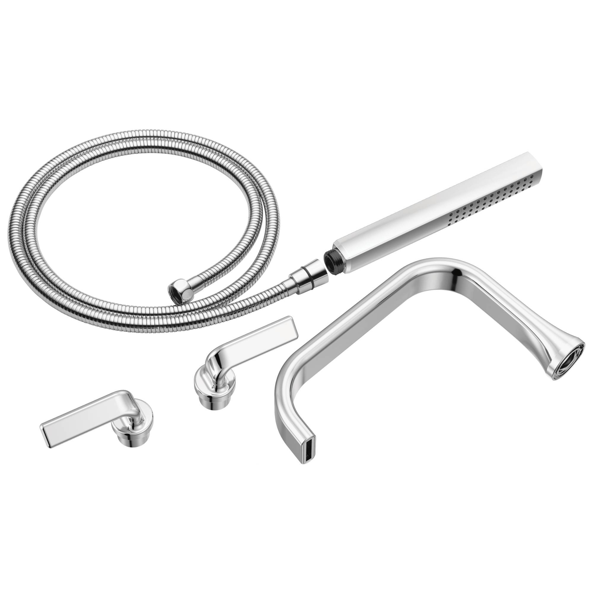 Brizo Allaria® Two-Handle Tub Filler Trim Kit with Twist Lever Handles