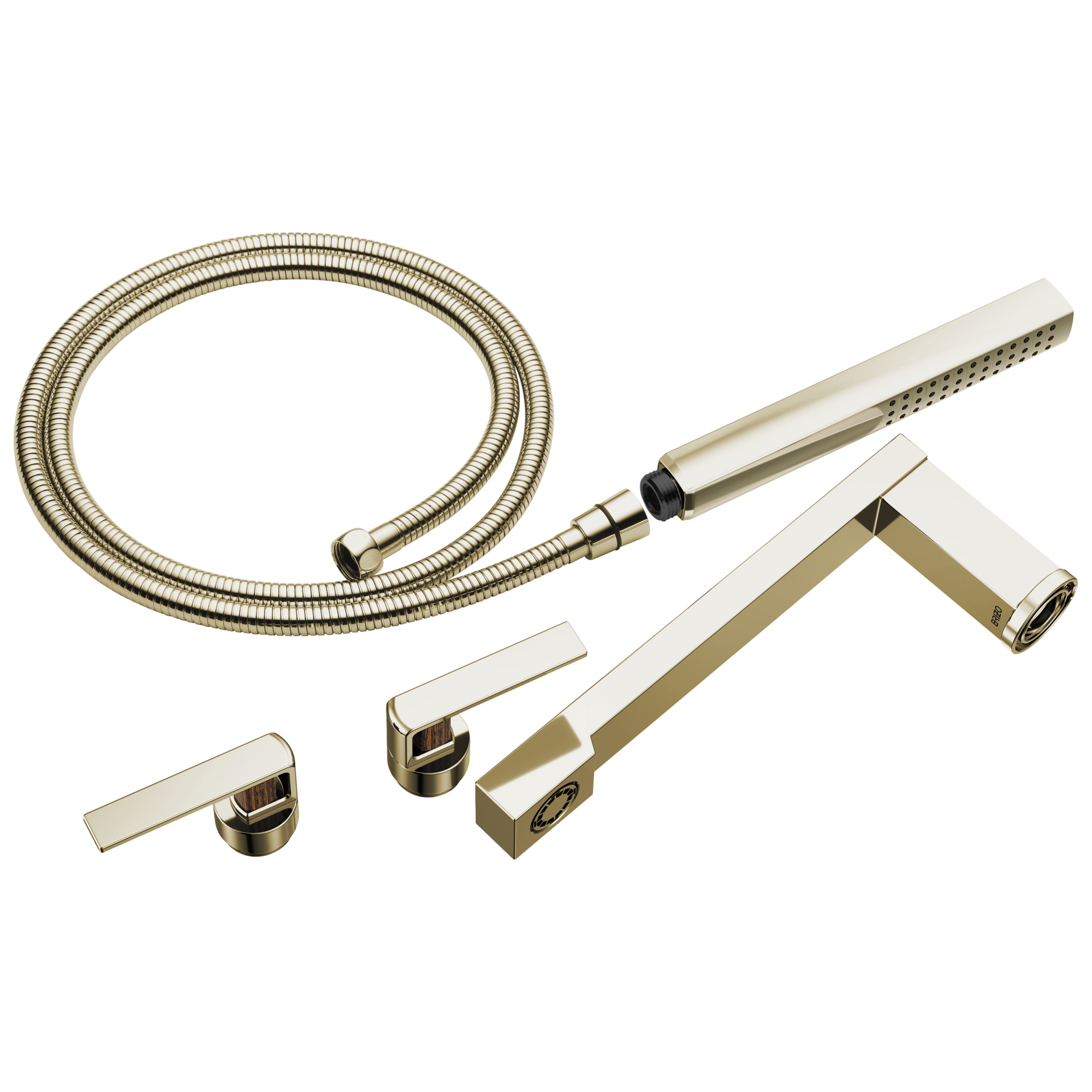 Brizo Frank Lloyd Wright® Two-Handle Tub Filler Trim Kit with Gap Lever Handles