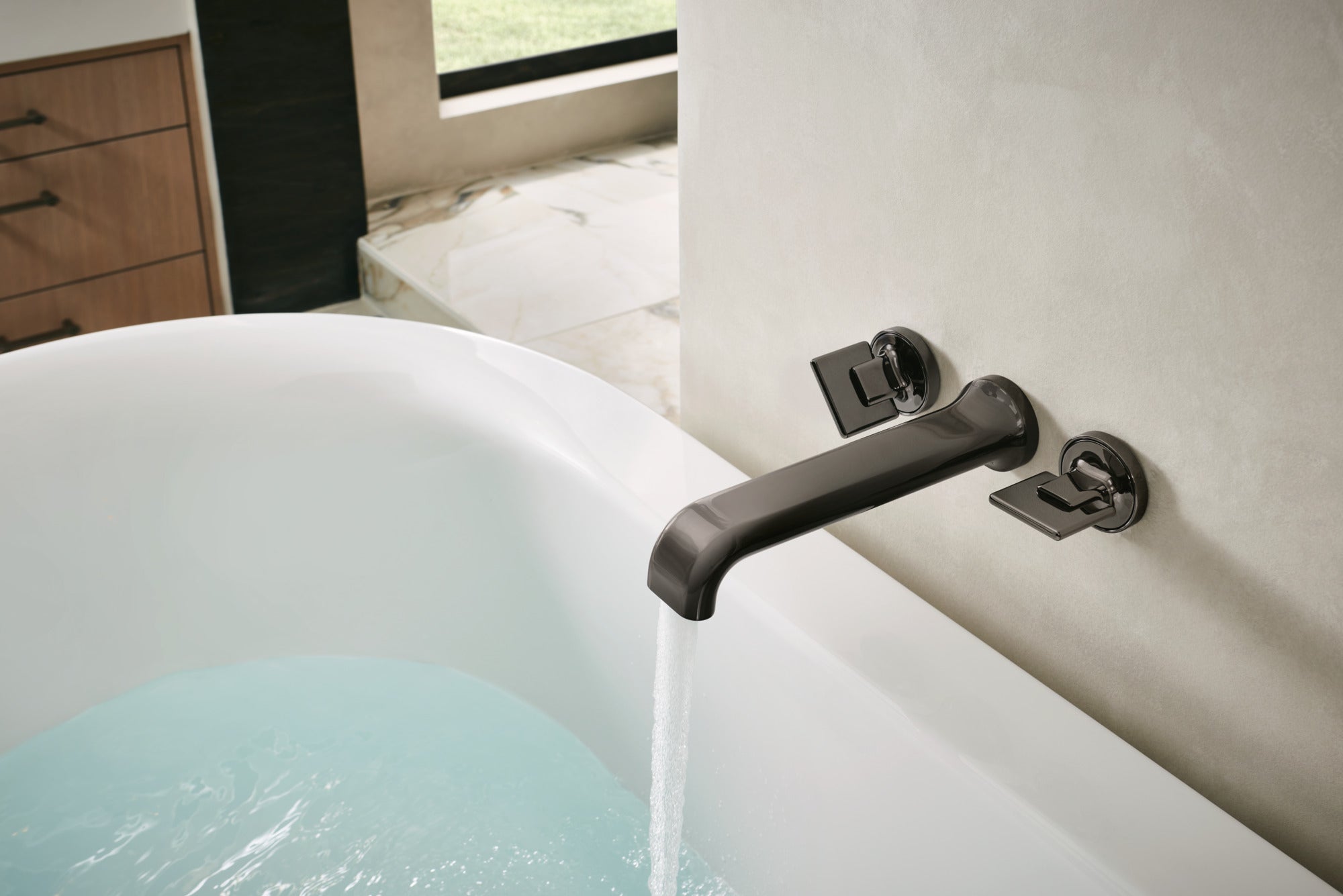 Brizo Allaria® Two-Handle Wall Mount Tub Filler Knob Handle Kit