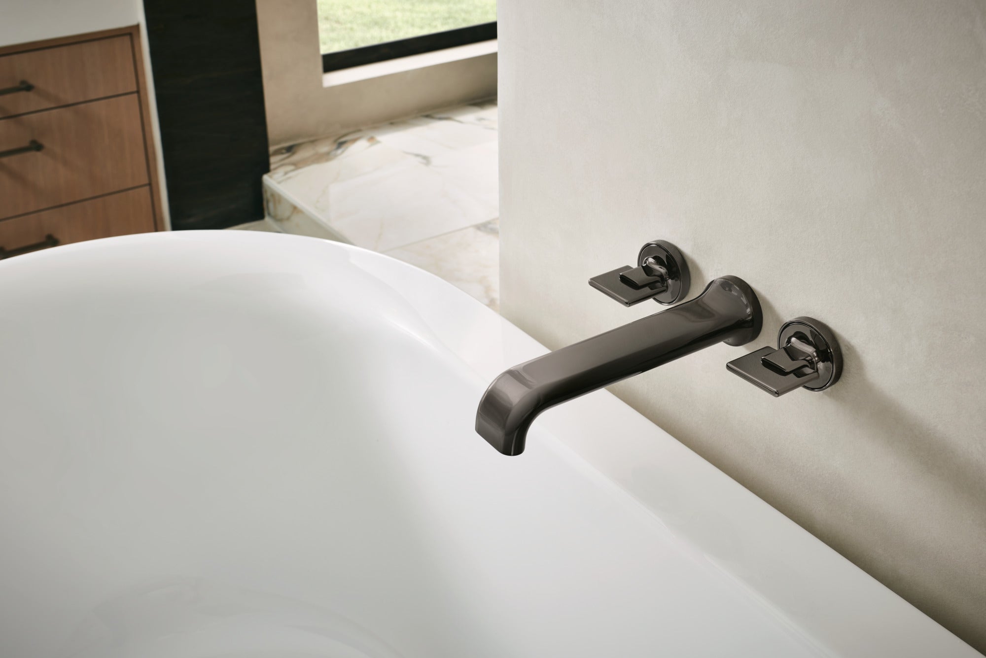 Brizo Allaria® Two-Handle Wall Mount Tub Filler Knob Handle Kit