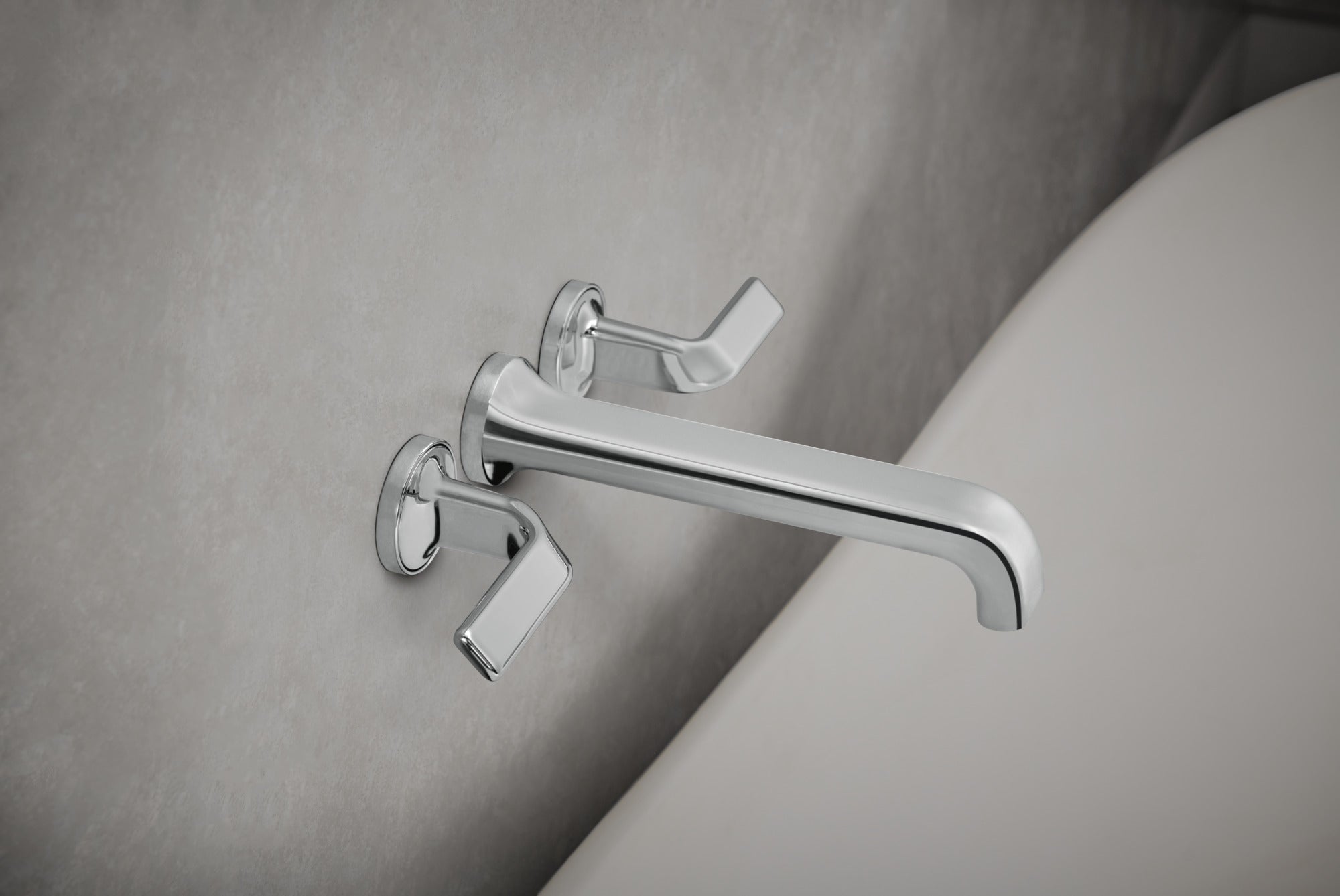 Brizo Allaria® Two-Handle Wall Mount Tub Filler Twist Lever Handle Kit