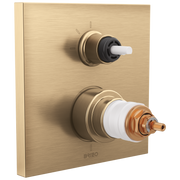 Brizo Frank Lloyd Wright® TempAssure® Thermostatic Valve with 3-Function Integrated Diverter Trim - Less Handles