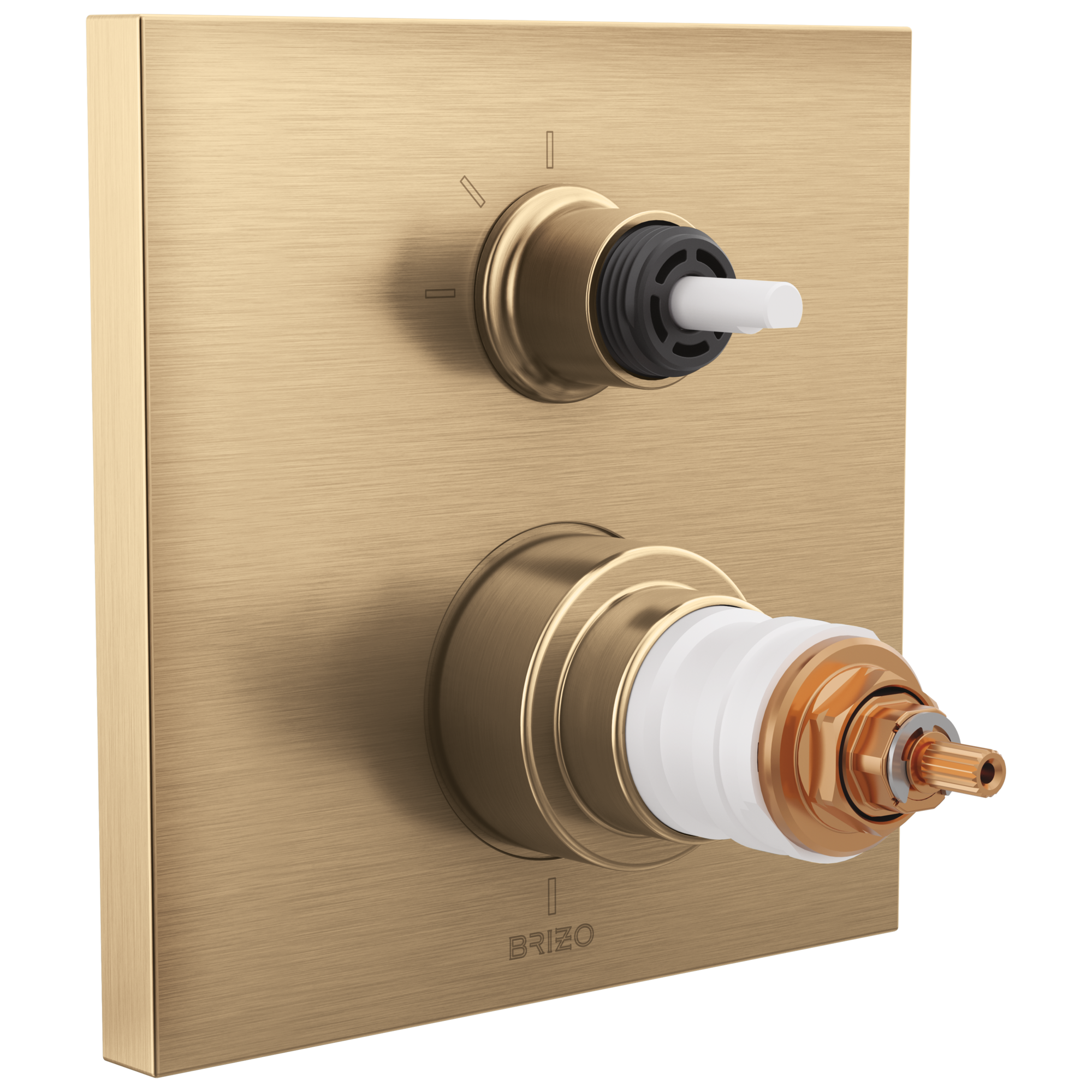 Brizo Frank Lloyd Wright® TempAssure® Thermostatic Valve with 3-Function Integrated Diverter Trim - Less Handles