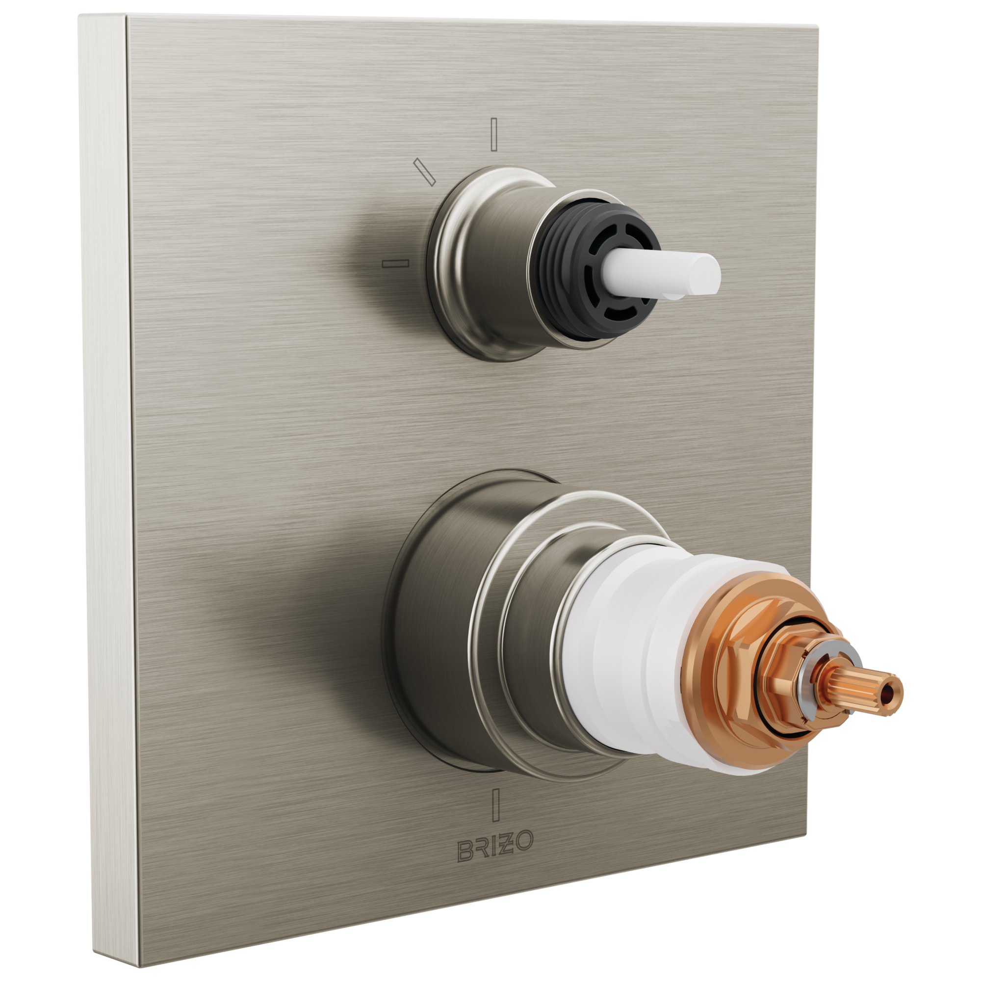 Brizo Frank Lloyd Wright® TempAssure® Thermostatic Valve with 3-Function Integrated Diverter Trim - Less Handles