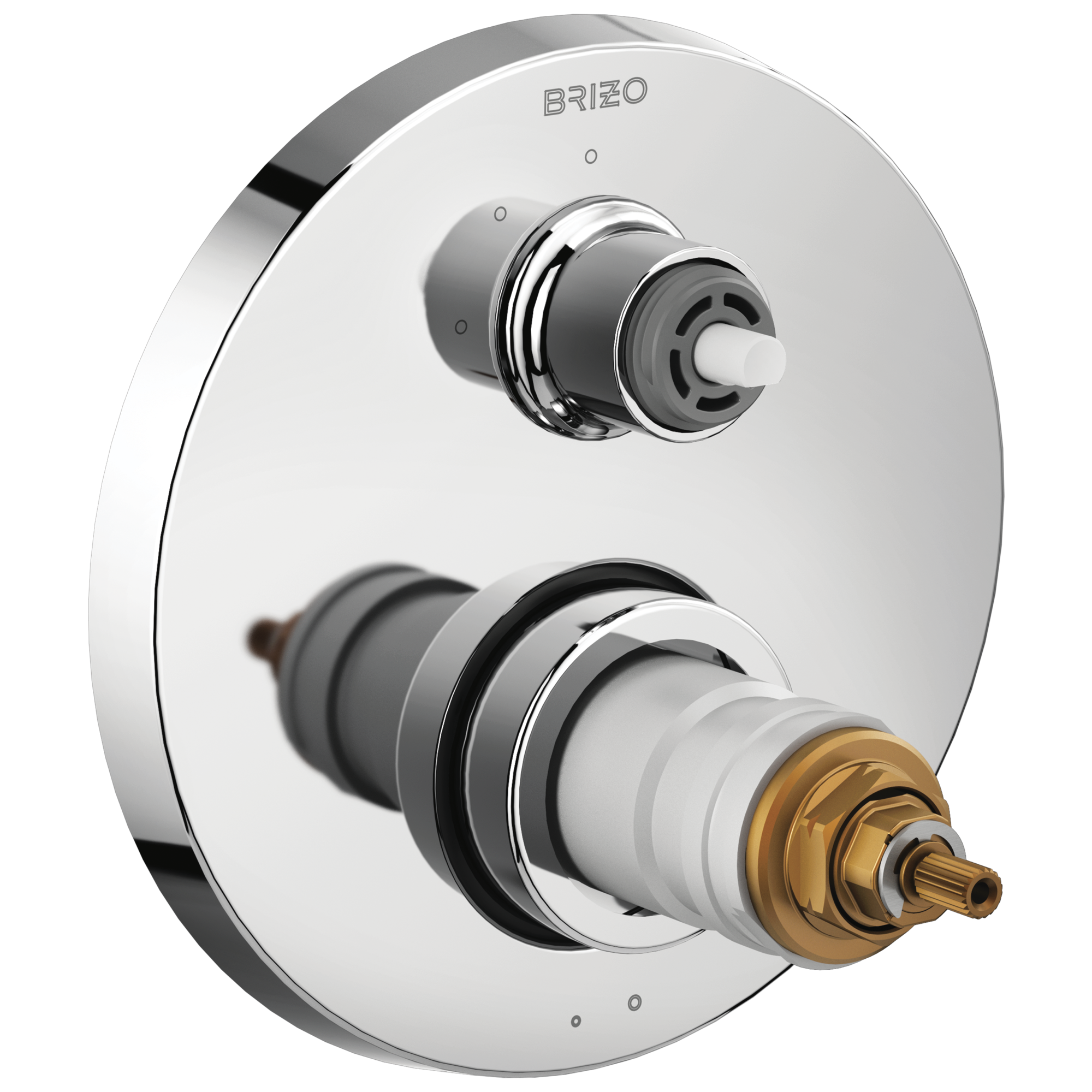 Brizo Litze® TempAssure® Thermostatic Valve with 3-Function Diverter Trim - Less Handles