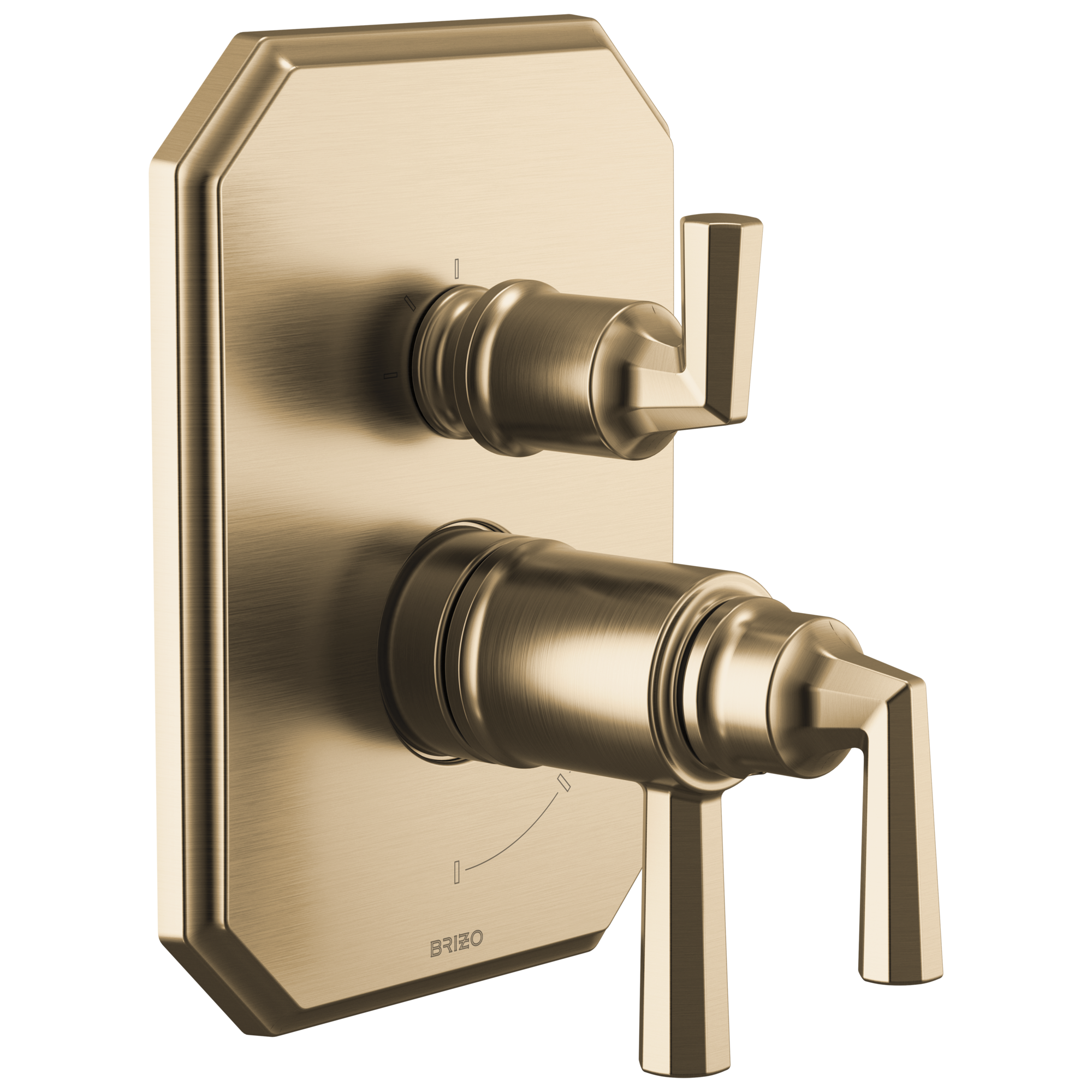 Brizo Beauclere™ TempAssure® Thermostatic Valve with Integrated 3-Function Diverter Trim