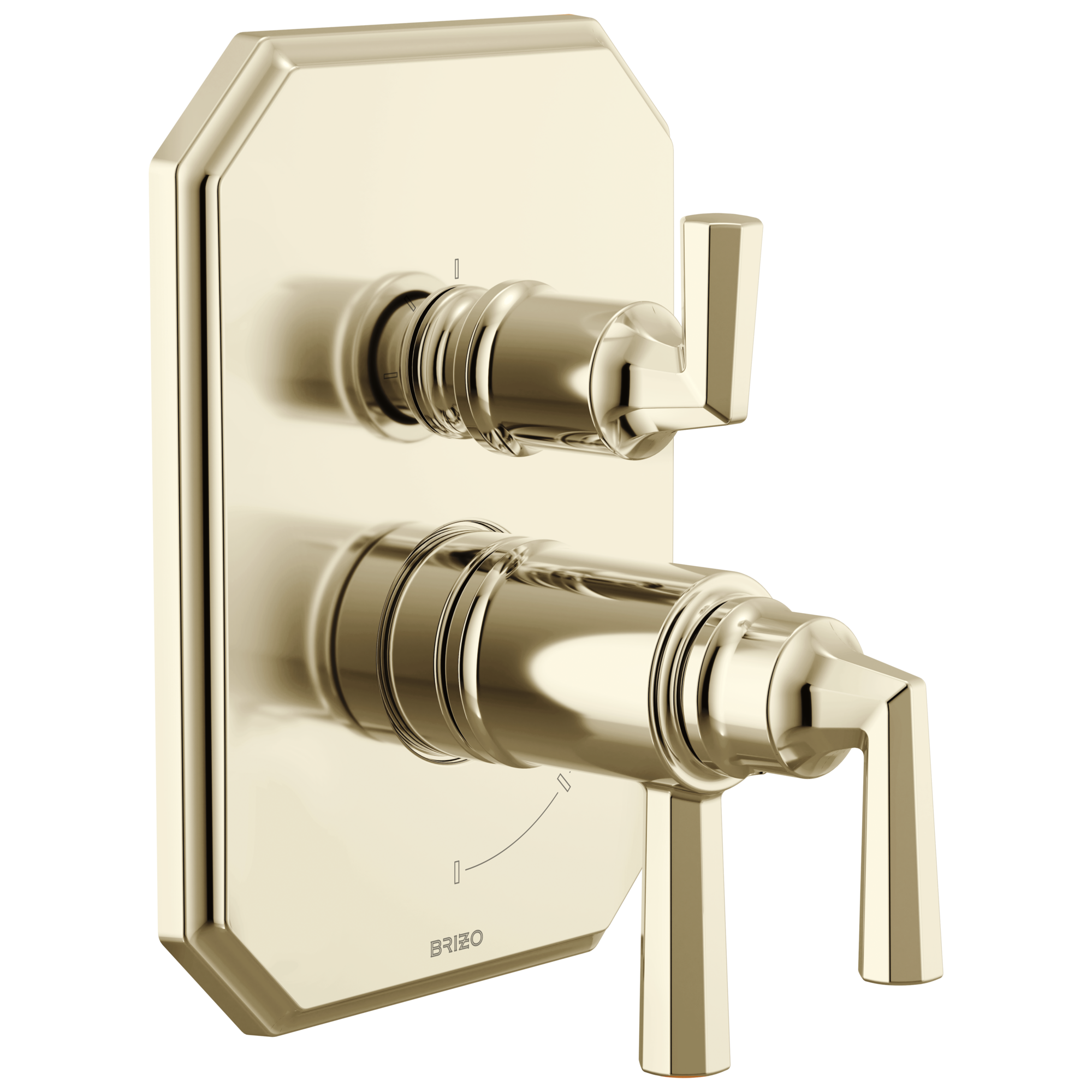 Brizo Beauclere™ TempAssure® Thermostatic Valve with Integrated 3-Function Diverter Trim