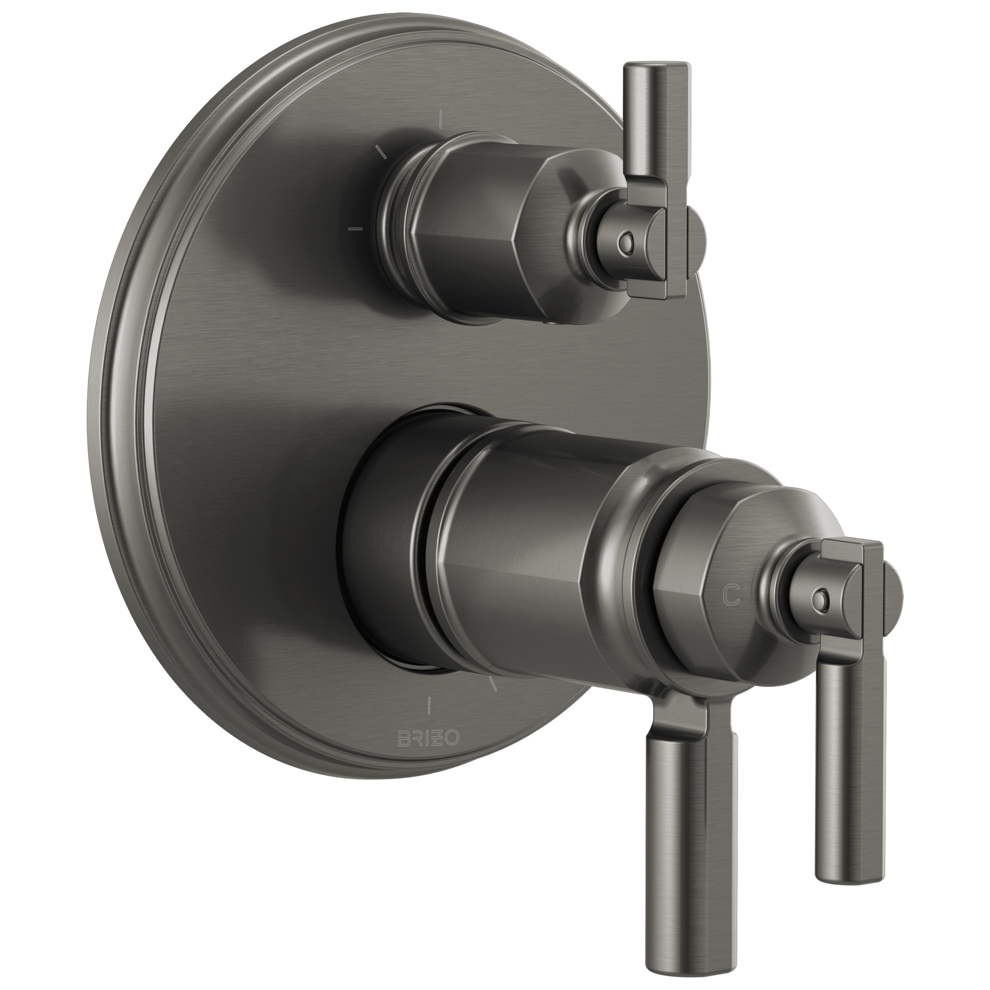 Brizo Invari® Tempassure® Thermostatic Valve With Integrated 3-Function Diverter Trim