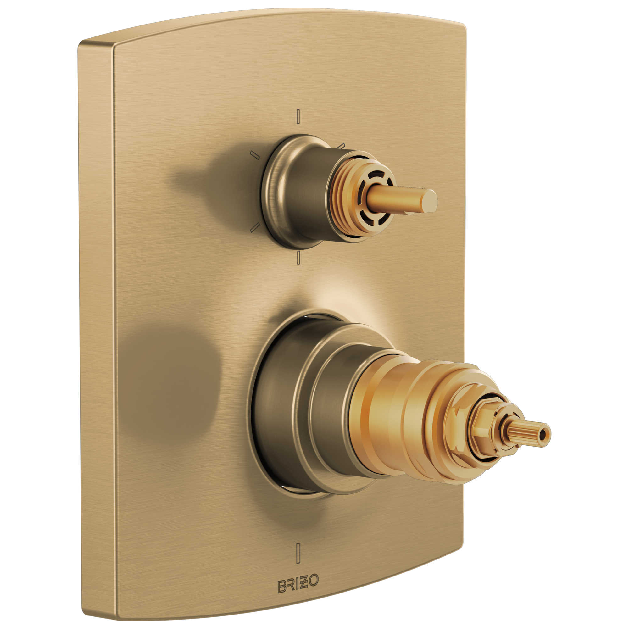 Brizo Kintsu® TempAssure Thermostatic Valve with Integrated 6-Function Diverter Trim - Less Handles