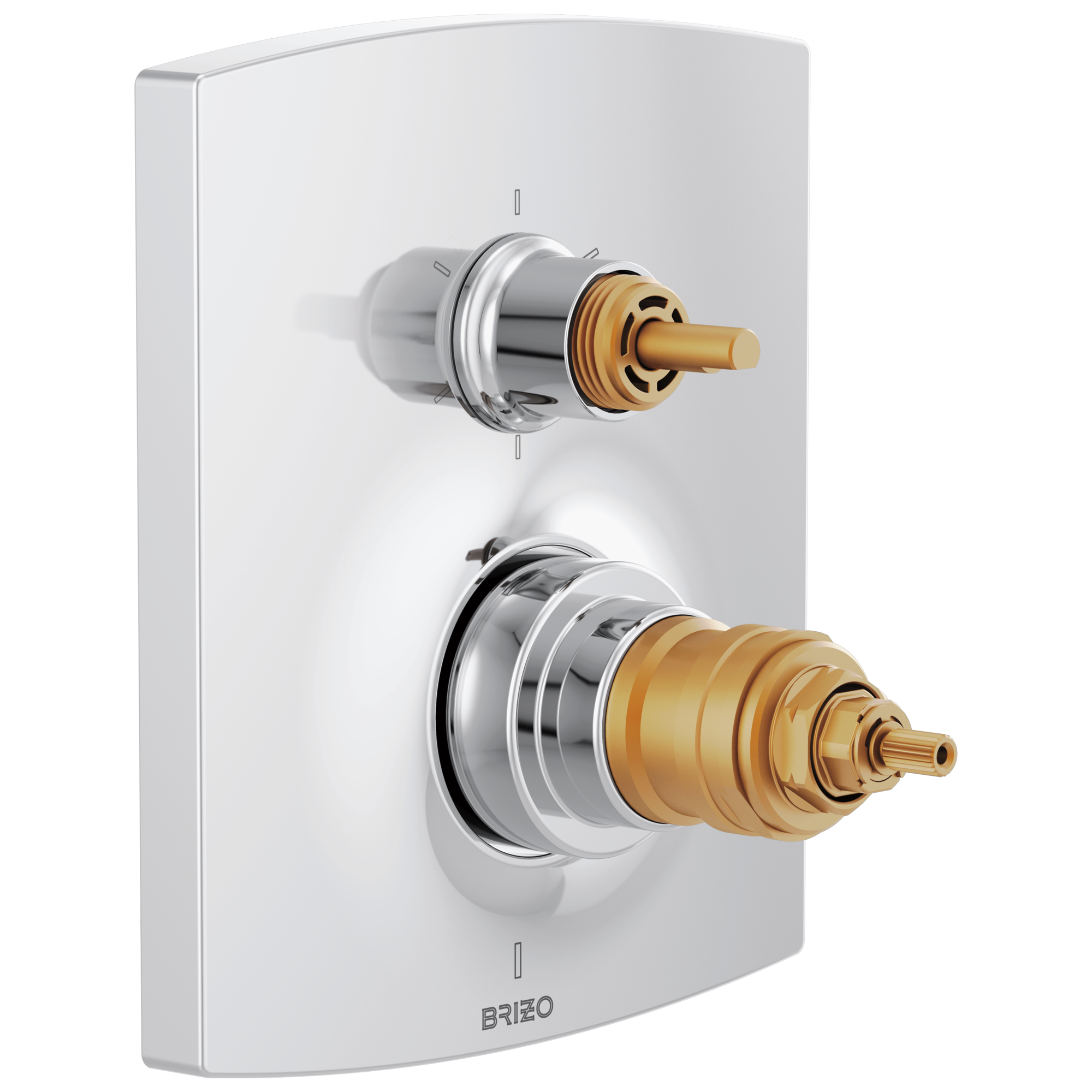 Brizo Kintsu® TempAssure Thermostatic Valve with Integrated 6-Function Diverter Trim - Less Handles
