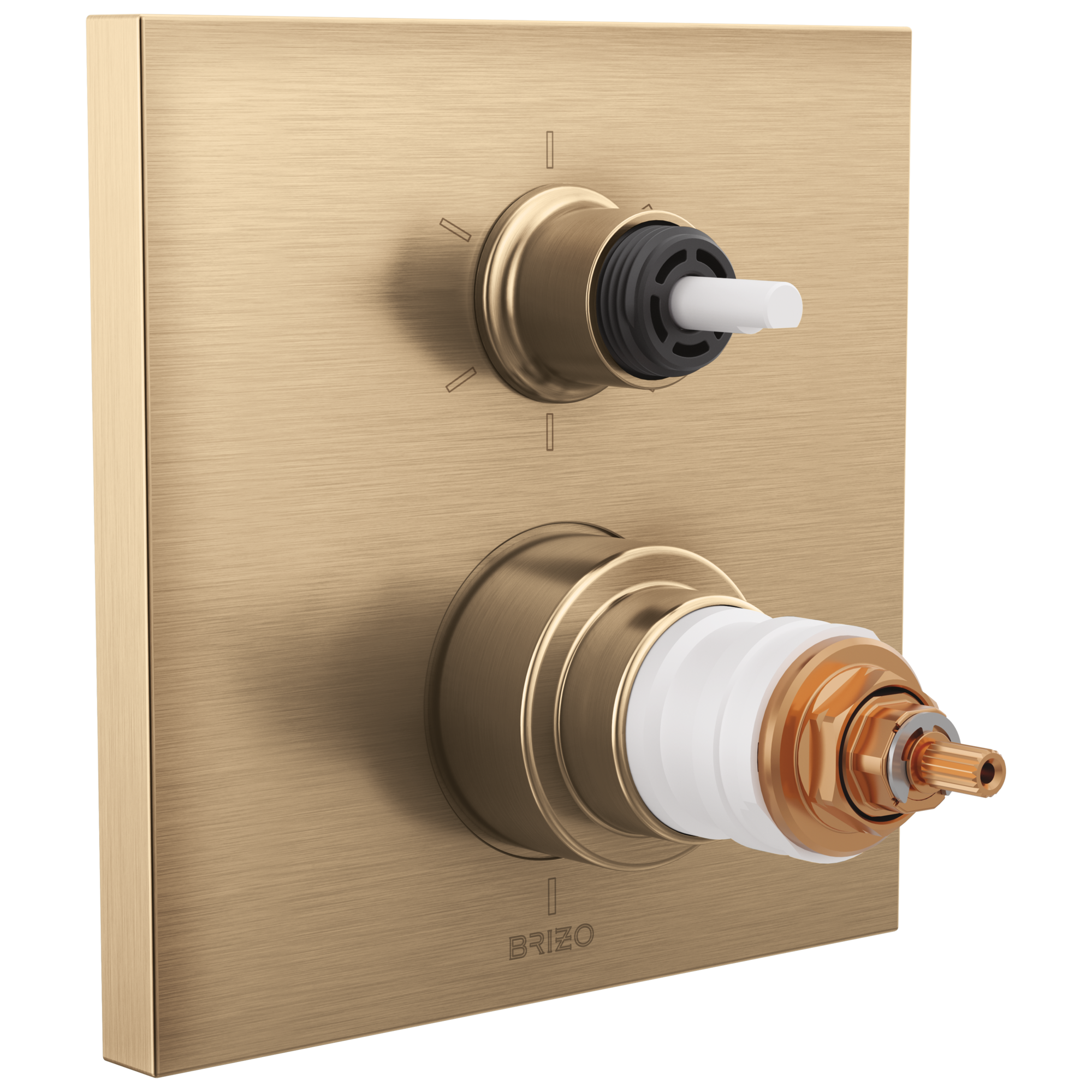 Brizo Frank Lloyd Wright® TempAssure® Thermostatic Valve with 6-Function Integrated Diverter Trim - Less Handles