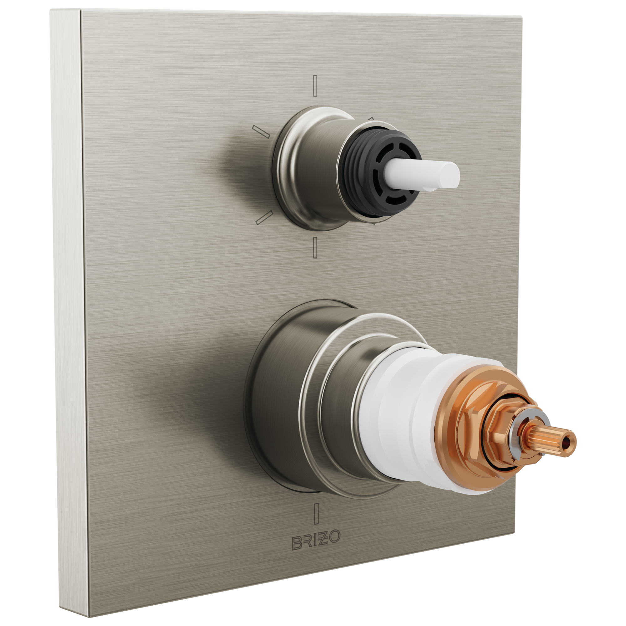 Brizo Frank Lloyd Wright® TempAssure® Thermostatic Valve with 6-Function Integrated Diverter Trim - Less Handles