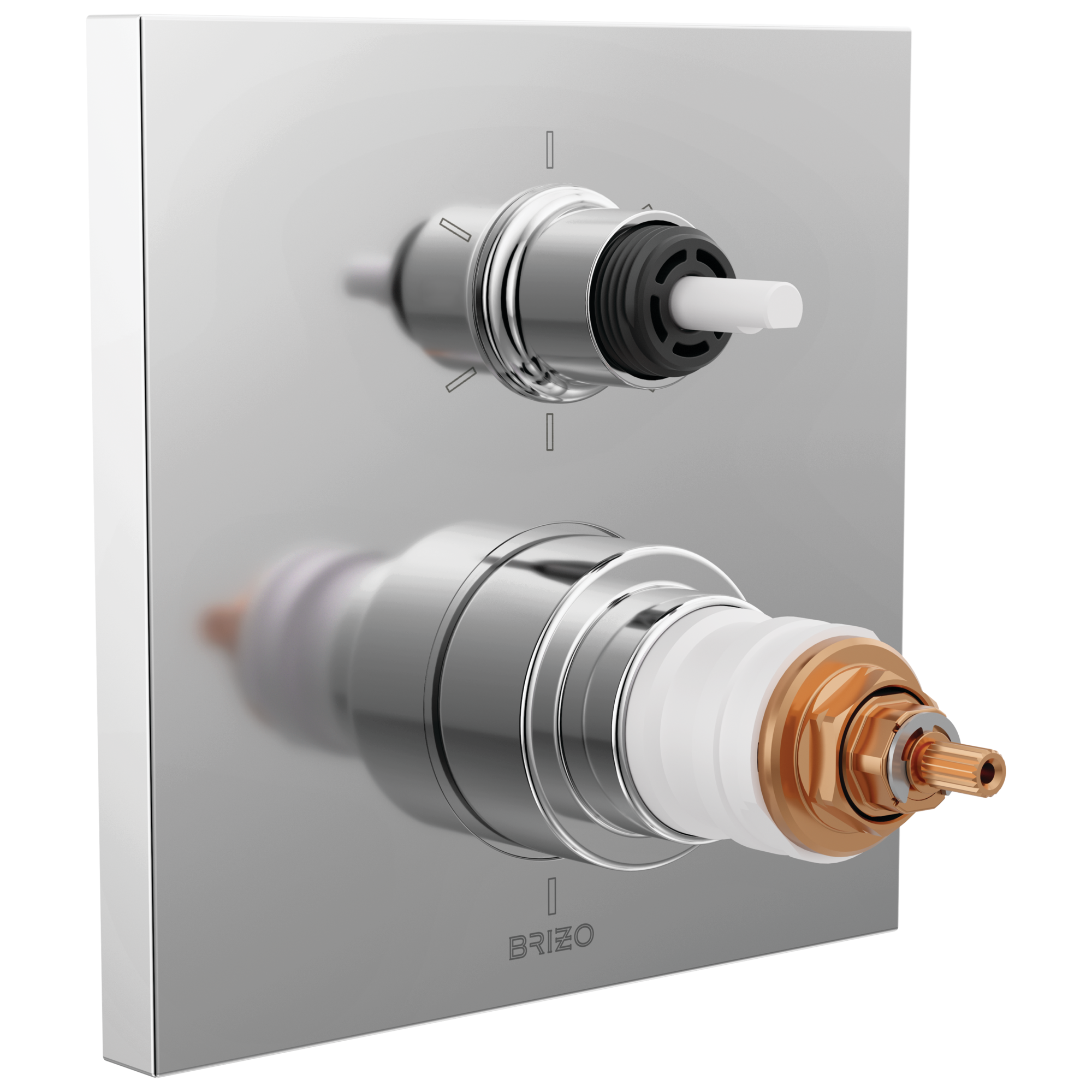 Brizo Frank Lloyd Wright® TempAssure® Thermostatic Valve with 6-Function Integrated Diverter Trim - Less Handles