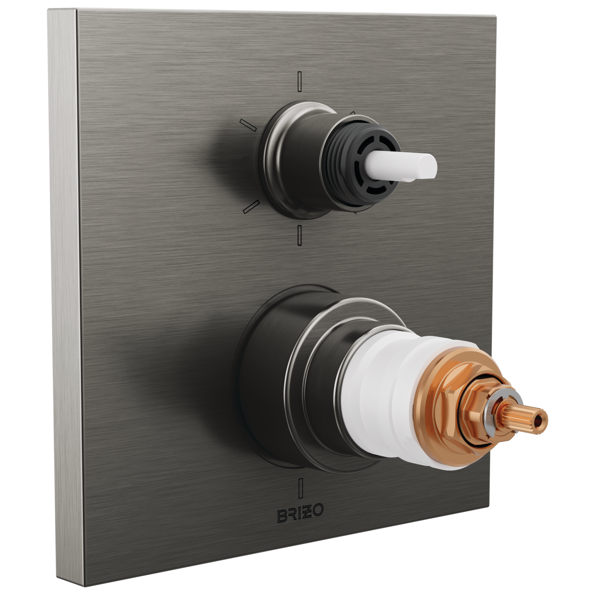 Brizo Frank Lloyd Wright® TempAssure® Thermostatic Valve with 6-Function Integrated Diverter Trim - Less Handles