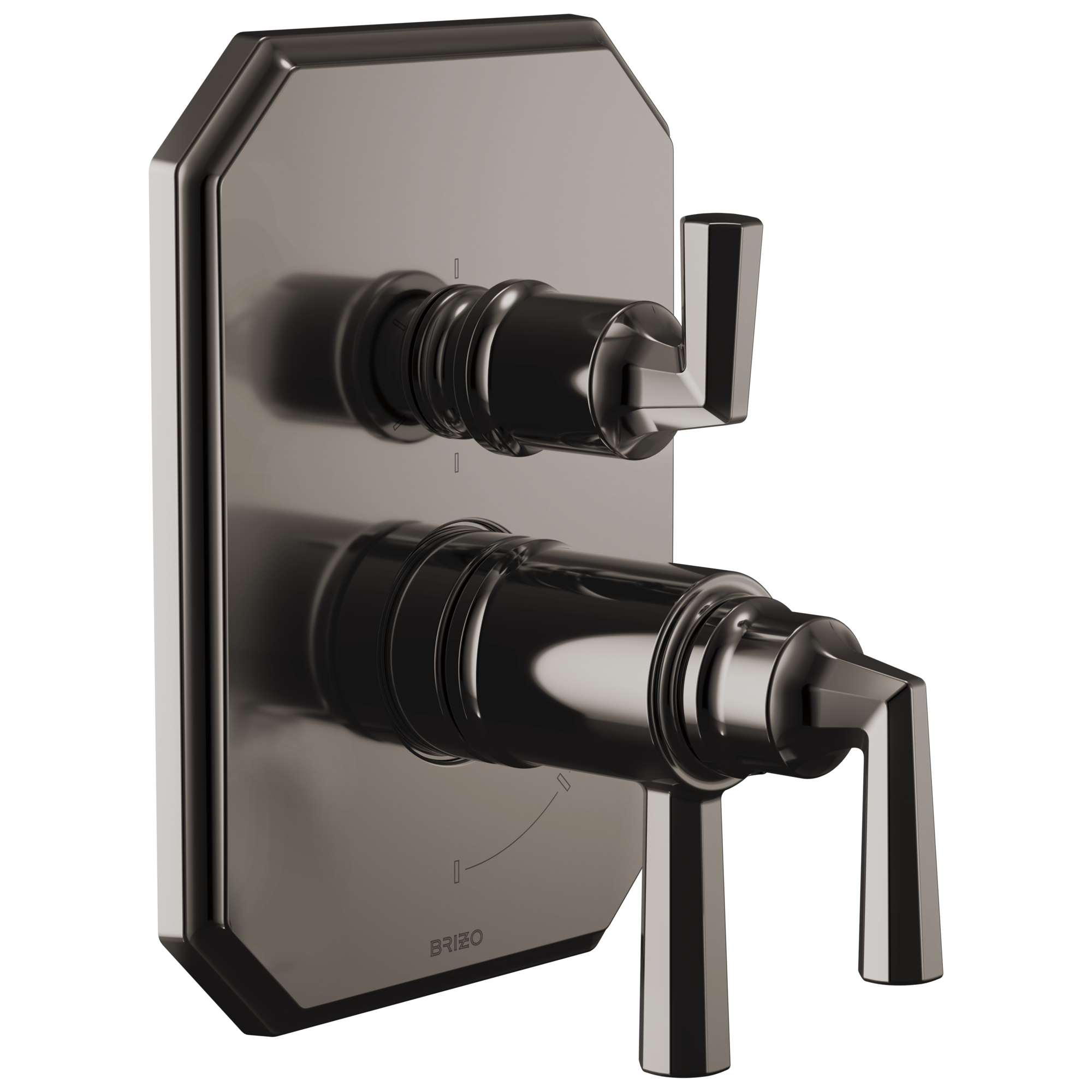Brizo Beauclere™ TempAssure Thermostatic Valve with Integrated 6-Function Diverter Trim