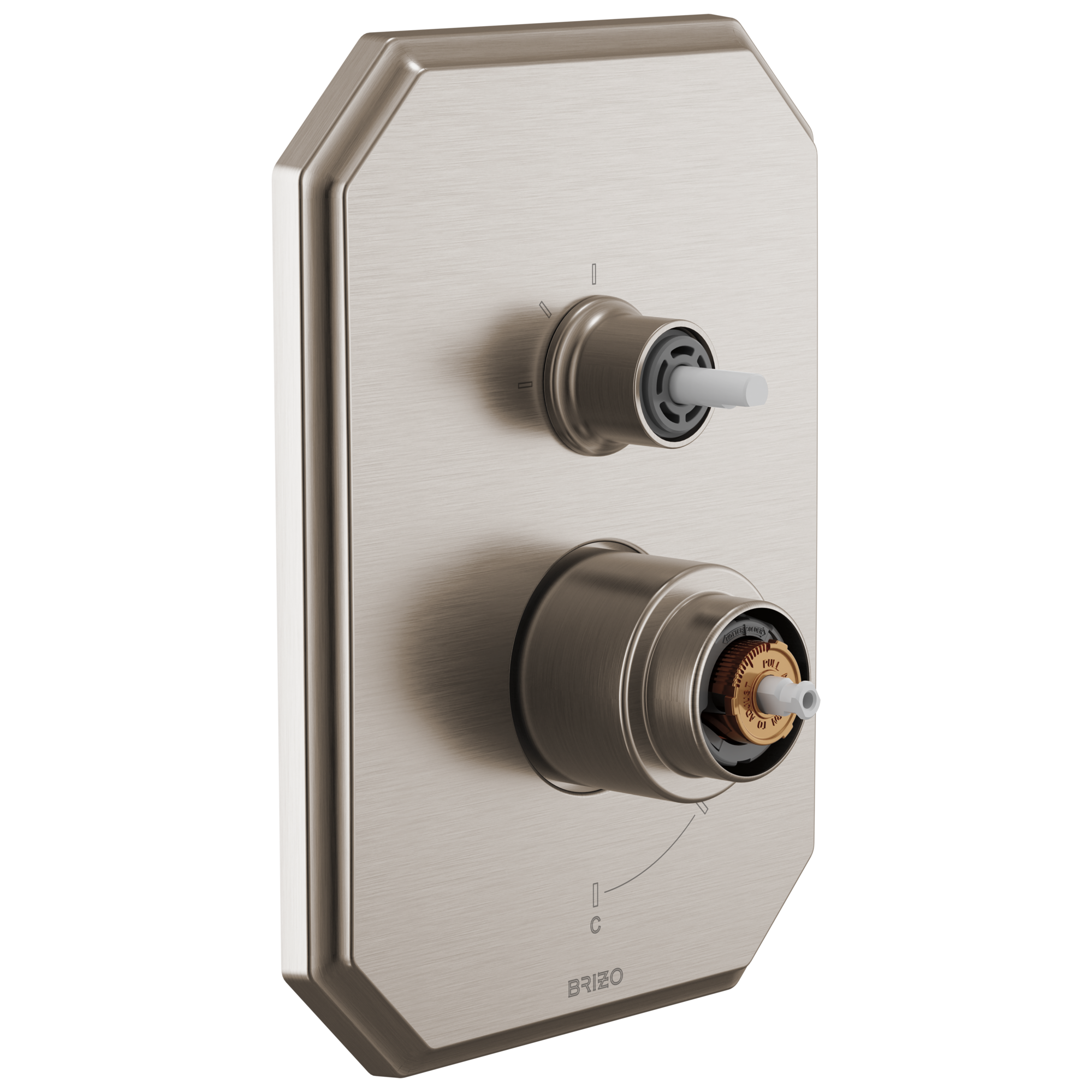 Brizo Beauclere™ Pressure Balance Valve with Integrated 3-Function Diverter Trim - Less Handles