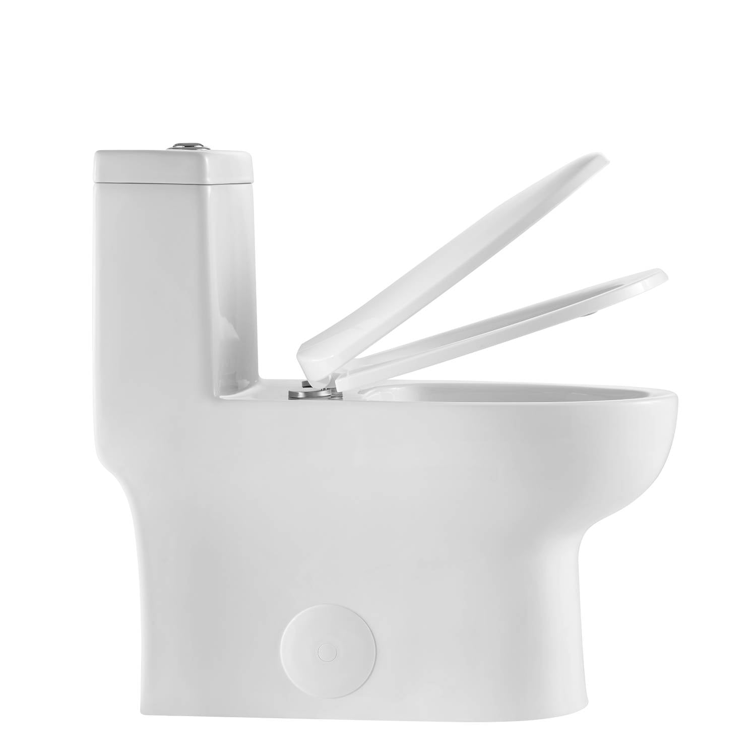 One Piece Toilet T9 01 – Compact Dual-Flush Toilet with Nanoglaze
