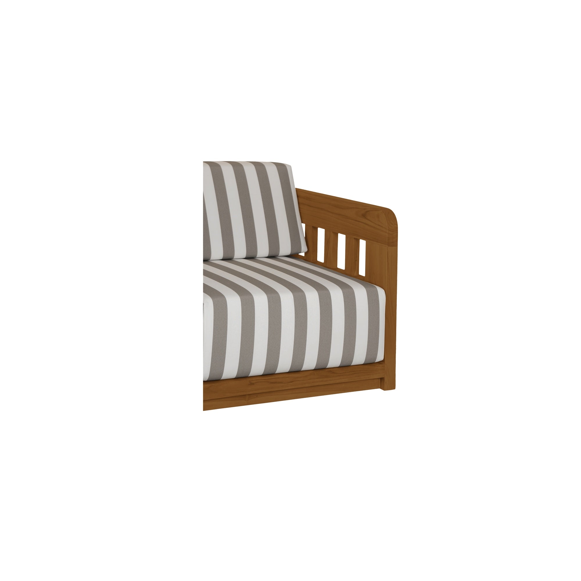 Moes Adelaide Outdoor Sofa Brown Stripe TA-1001-21