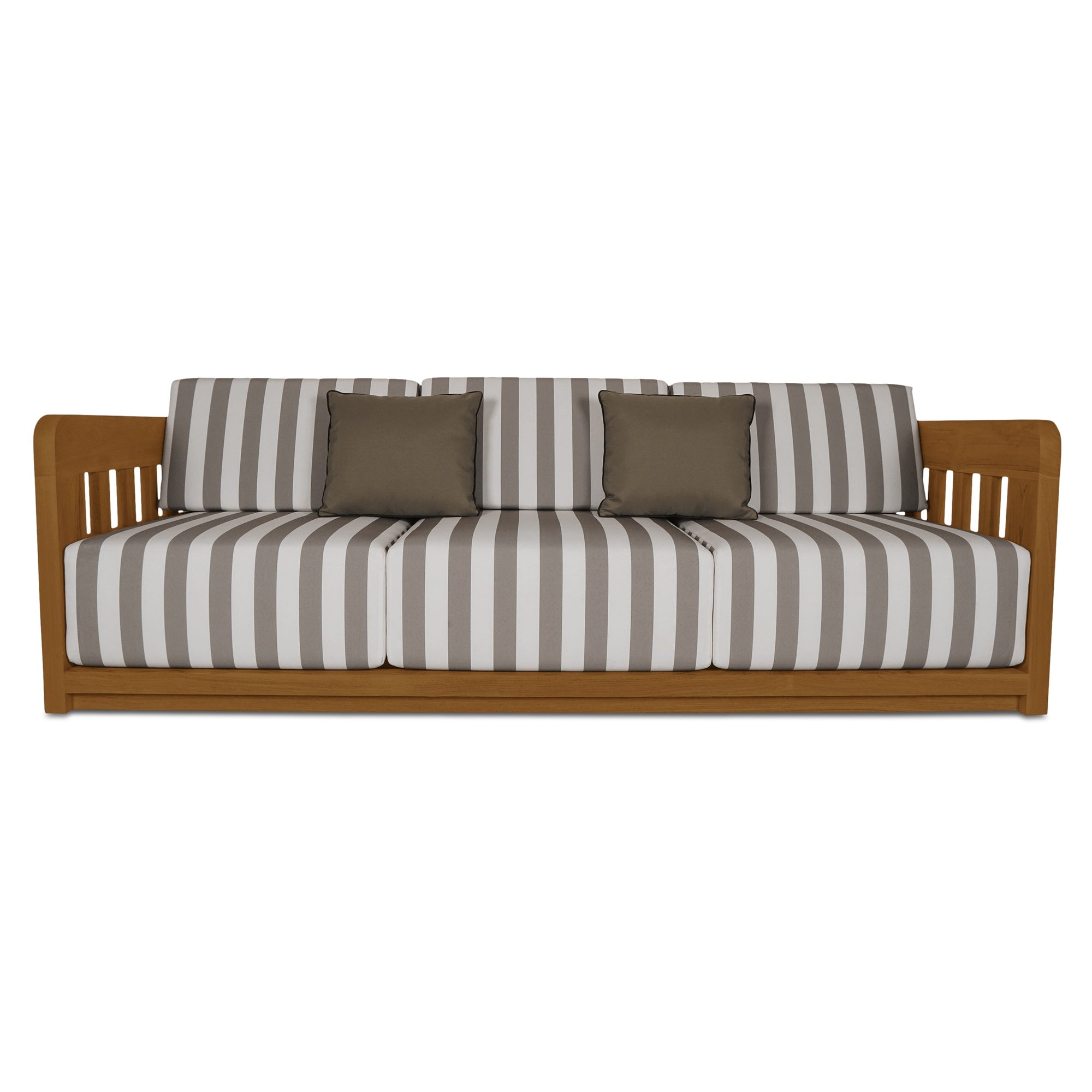 Moes Adelaide Outdoor Sofa Brown Stripe TA-1001-21