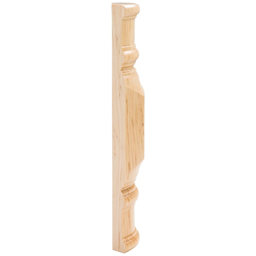 Hardware Resources 2-7/8" W x 2" D x 9-7/8" H Rubberwood Center Spool & Beveled Transition Block