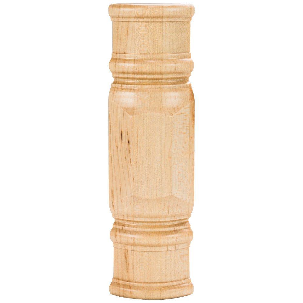 Hardware Resources 2-7/8" W x 2" D x 9-7/8" H Rubberwood Center Spool & Beveled Transition Block