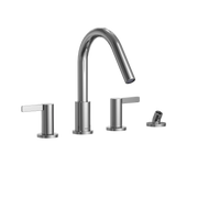 TOTO TBG11202UA GF Four-hole Roman Tub Filler Trim - Lever Handles