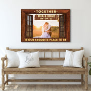 Together Is Our Favorite Place To Be Sign II