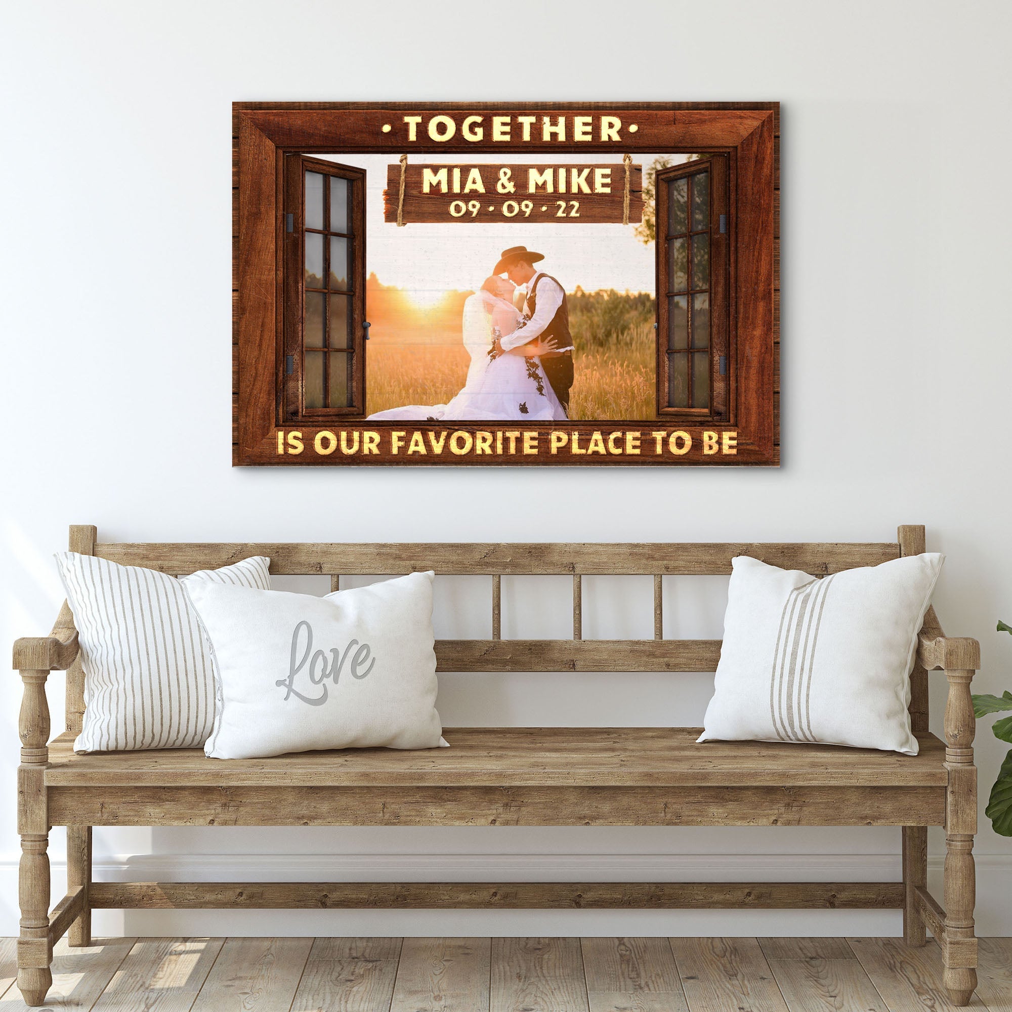 Together Is Our Favorite Place To Be Sign II