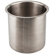 Hardware Resources 6" Diameter 6" Height Brushed Stainless Steel Trash Can Ring