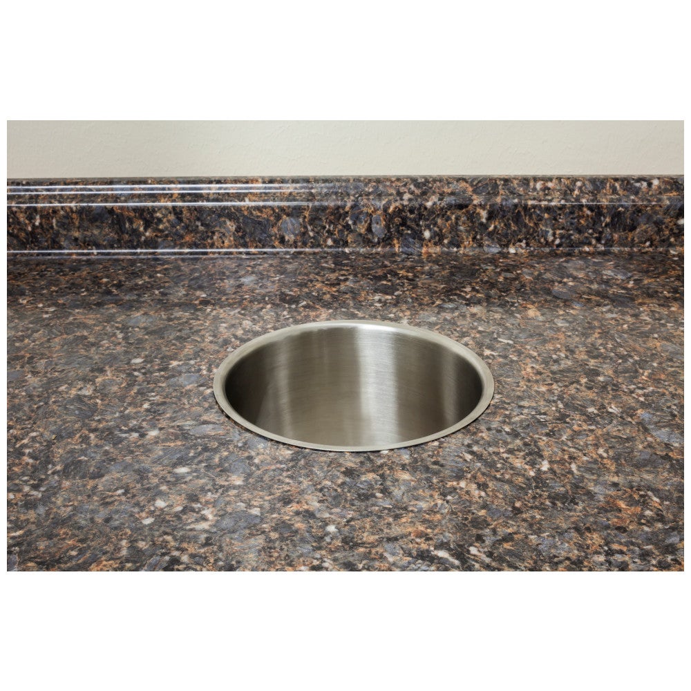 Hardware Resources 8" Diameter 6" Height Brushed Stainless Steel Trash Can Ring