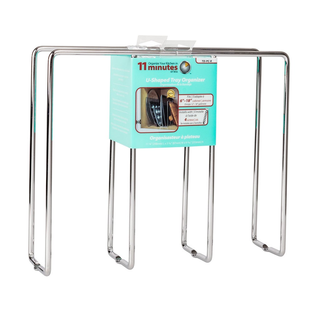 Hardware Resources Polished Chrome U-Shaped Tray Divider